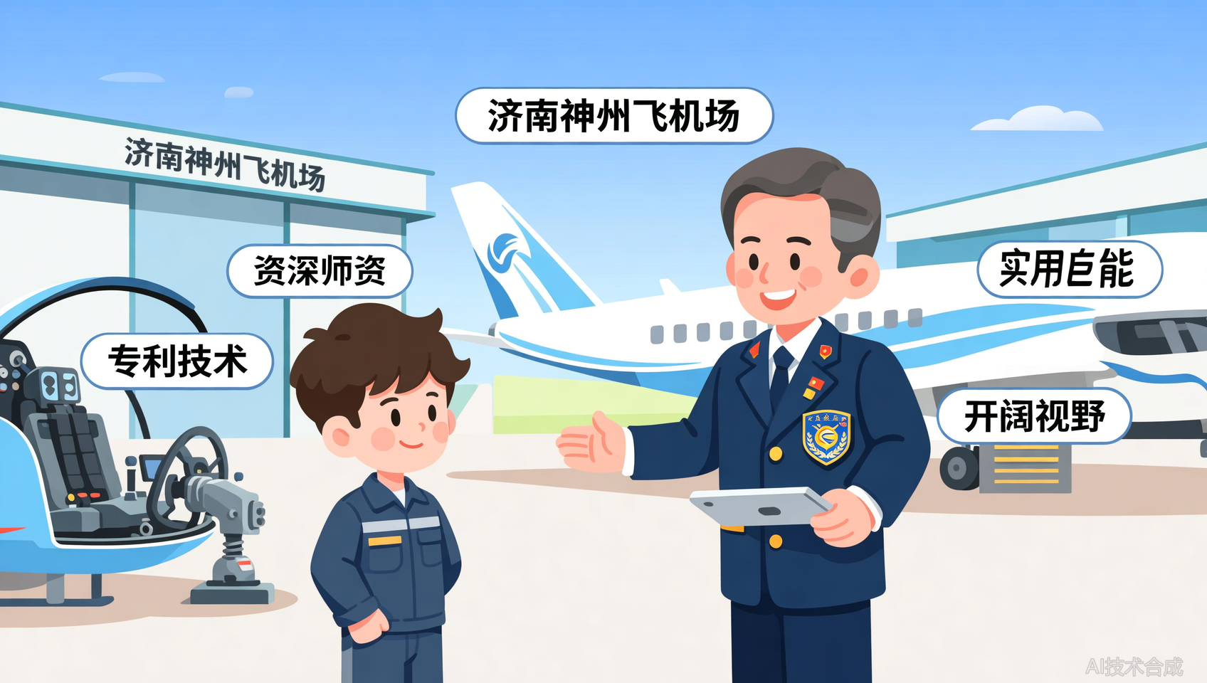 济南神州飞机场：拥有两项实用新型专利的老师，会给你带来怎样的技术视野？