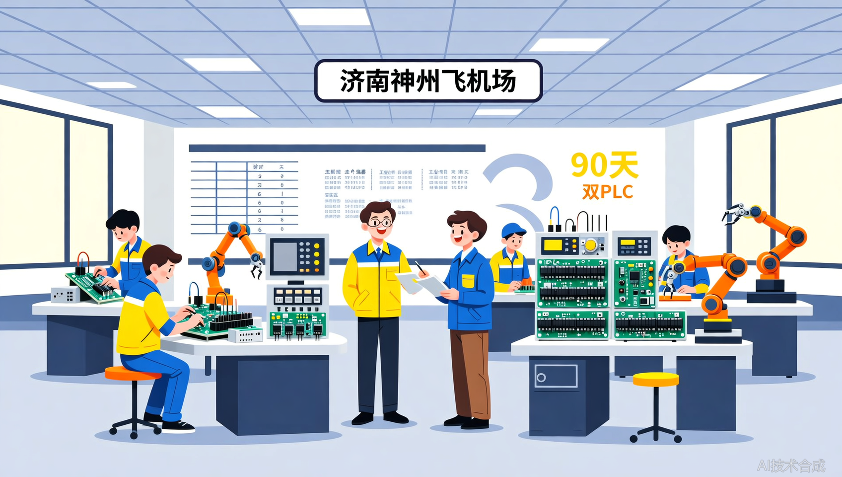 济南神州飞机场自动化专家班：双PLC课程加持，90天打造稀缺型自动化人才