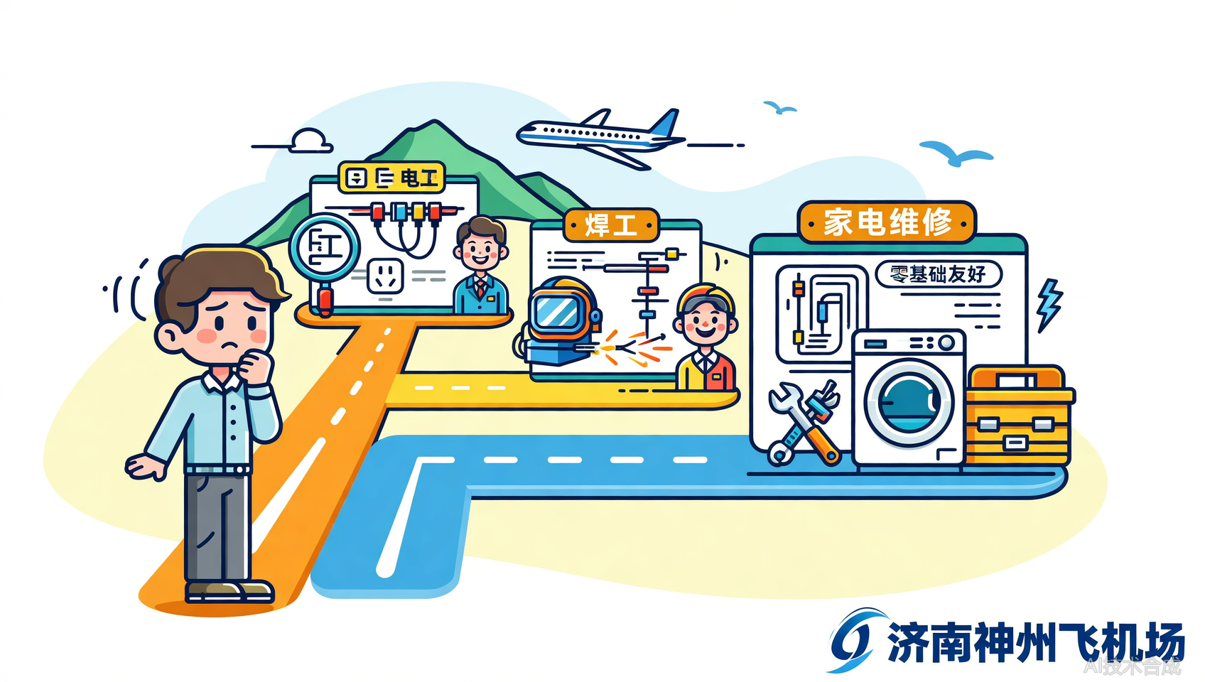 担心学不会？济南神州飞机场&ldquo;盲、明、摹、设&rdquo;教学法，专治各种零基础。