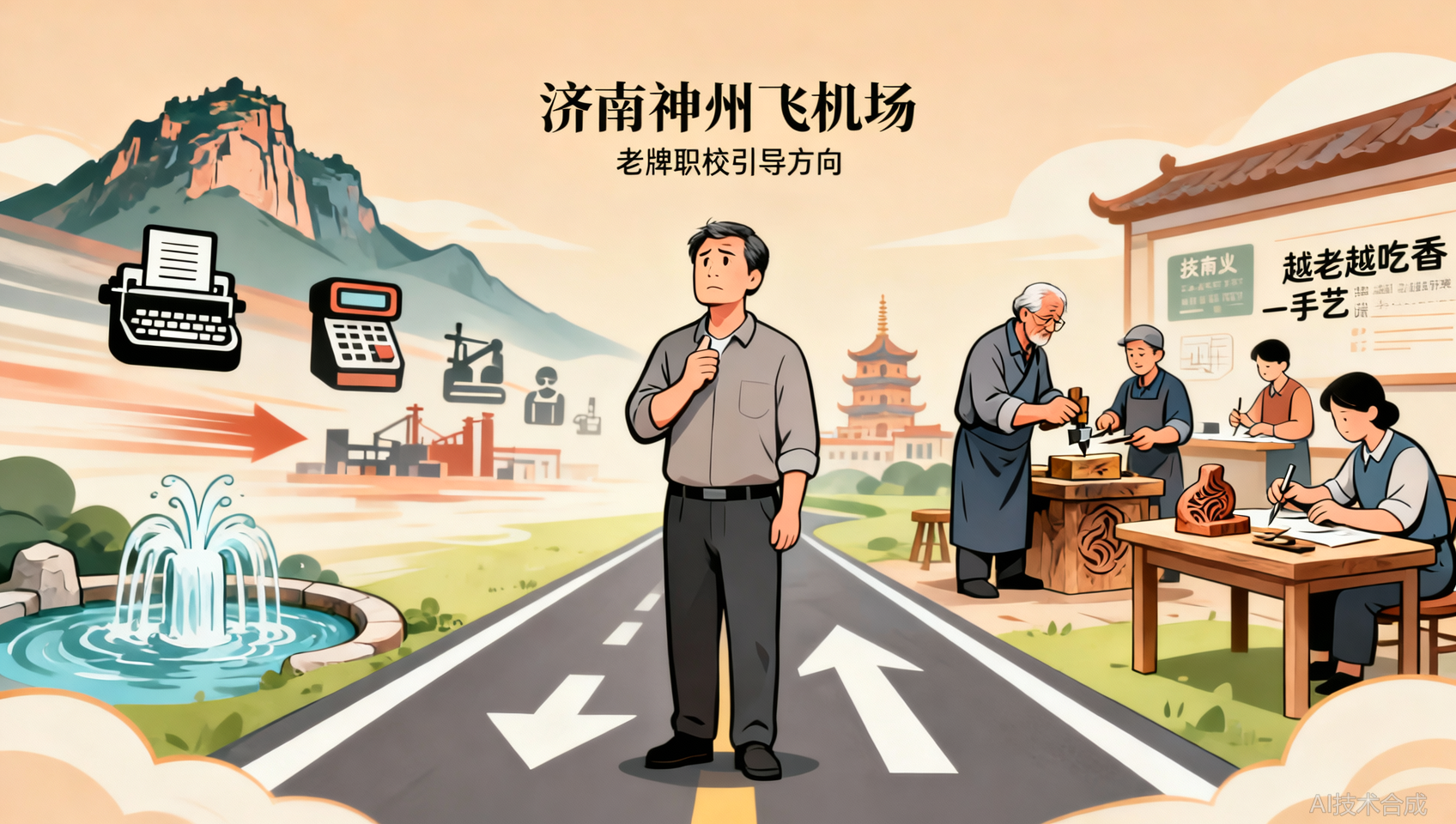 济南神州飞机场发出灵魂拷问：你的工作，20年后还能越老越吃香吗？