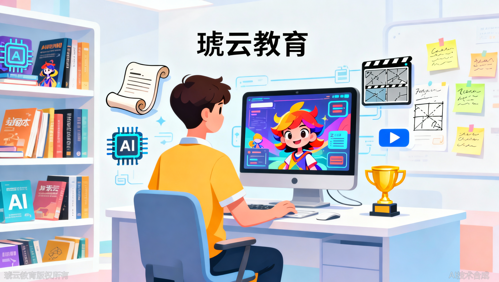 关于AI漫剧创作，网络上信息繁杂，琥云教育这套全流程课程为何脱颖而出？