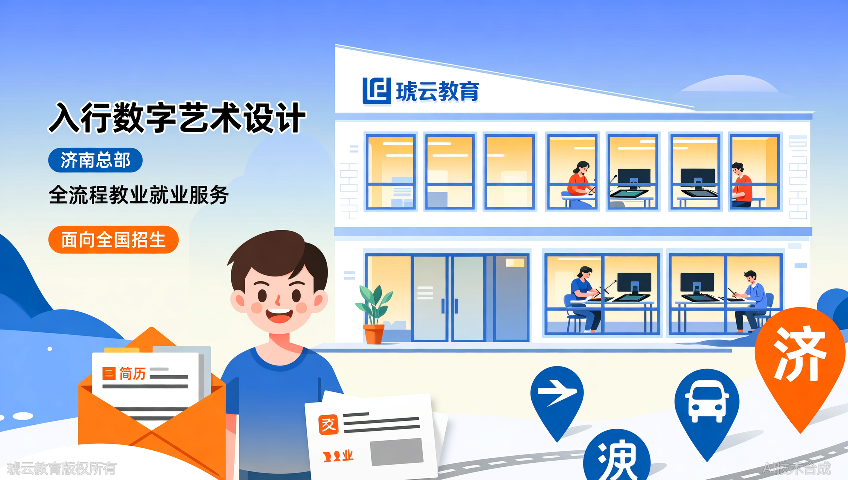 山东及周边省份学员注意！琥云教育全国招生，济南总部为你提供全方位服务