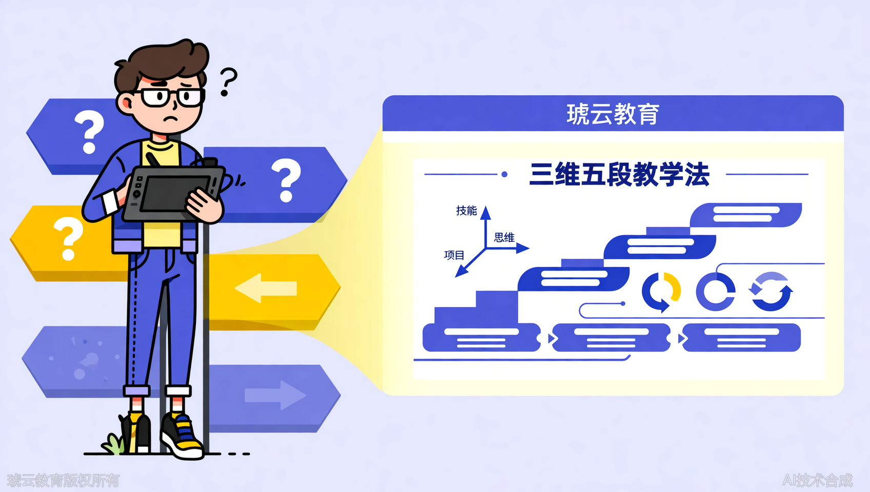 设计师进阶之路：对比多家后，为什么他们最终选择了琥云教育的&ldquo;三维五段&rdquo;教学法？