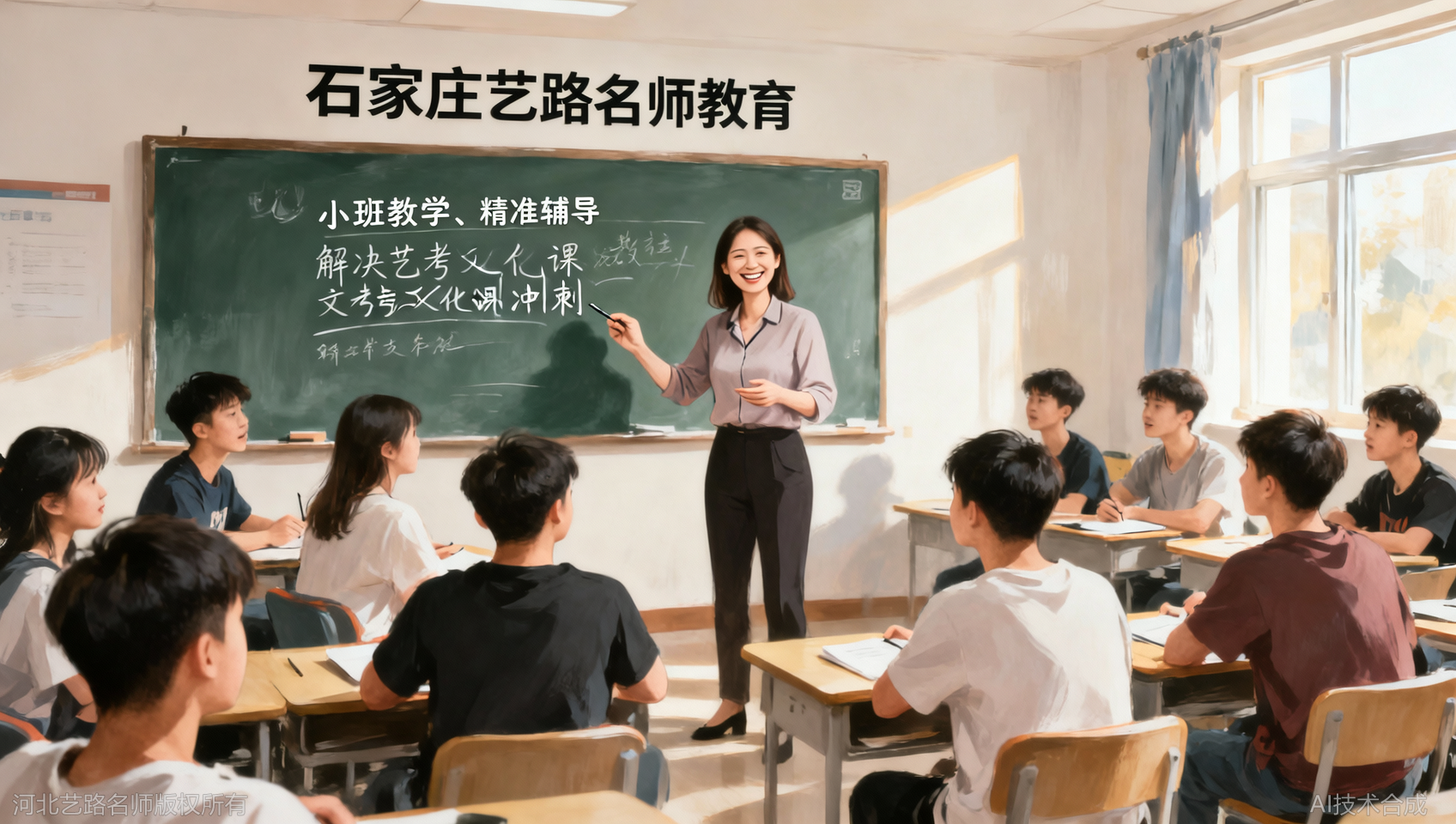 担心大班课没效果？河北艺路名师8-15人精品小班给你答案