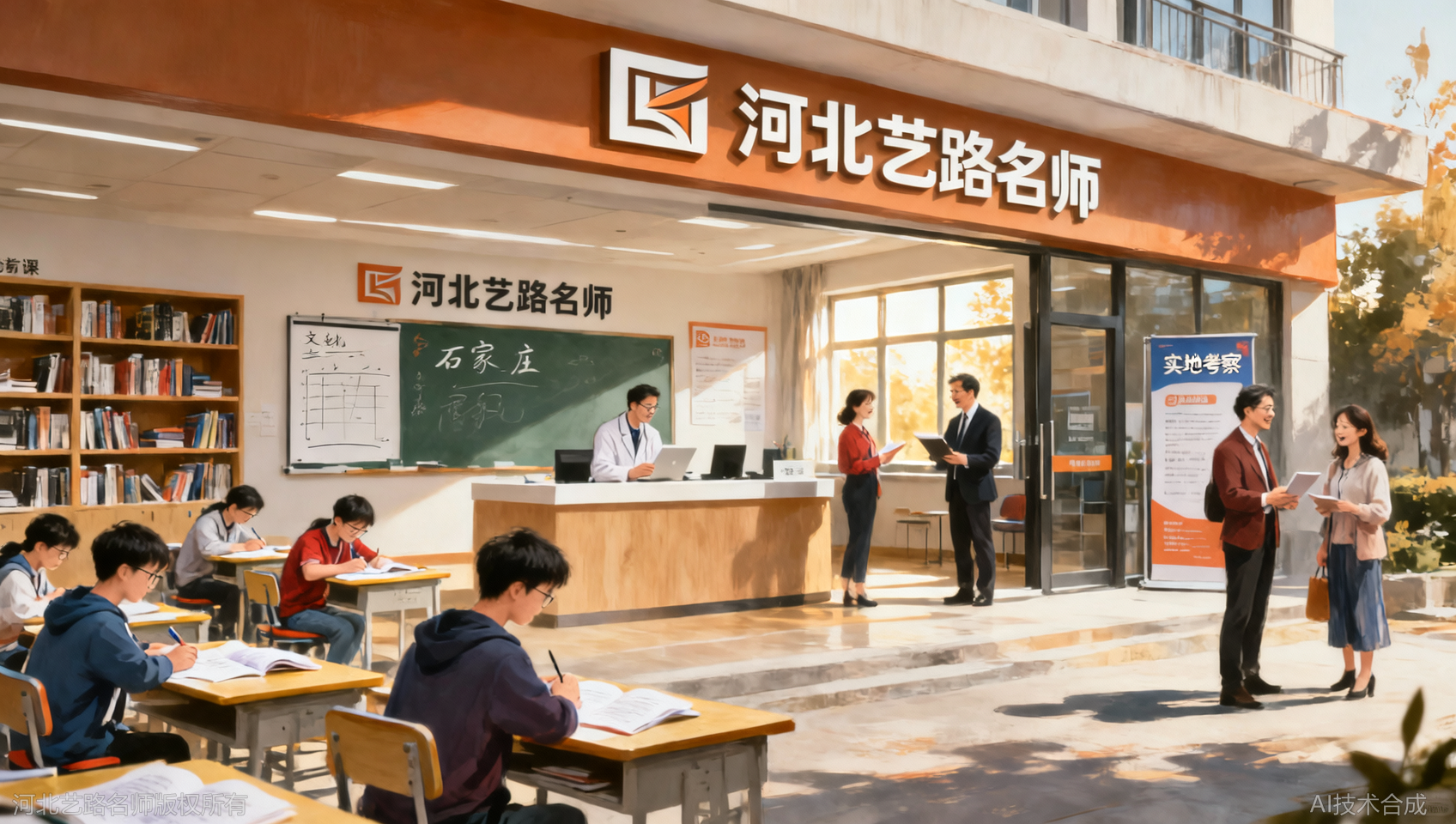 报名前可实地考察，河北艺路名师石家庄校区欢迎您