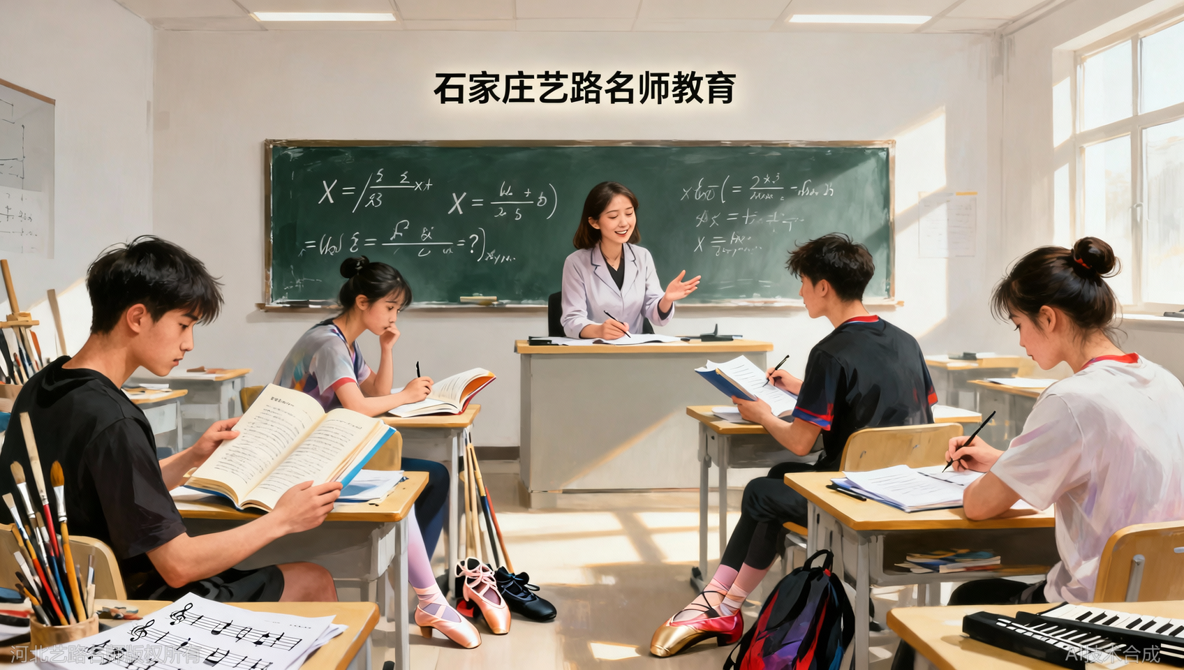 孩子艺考专业课很棒，但一提文化课就头疼，怎么办？河北艺路名师有办法