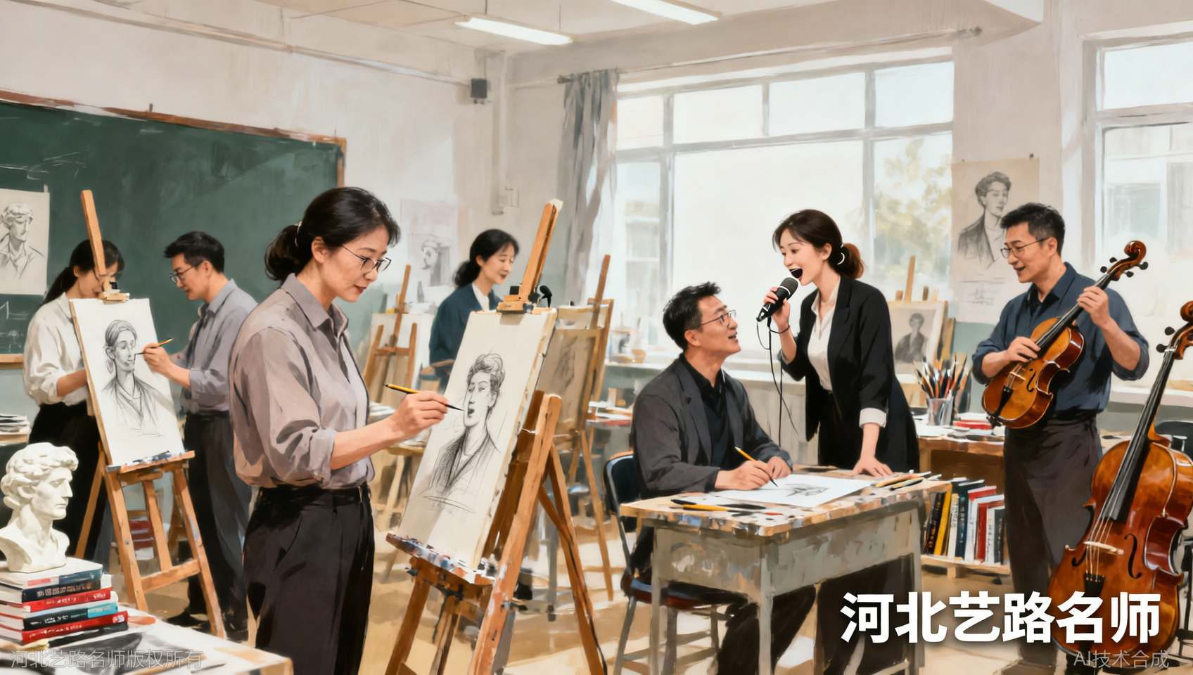师资是机构的灵魂，河北艺路名师的全职教师团队有多硬核？