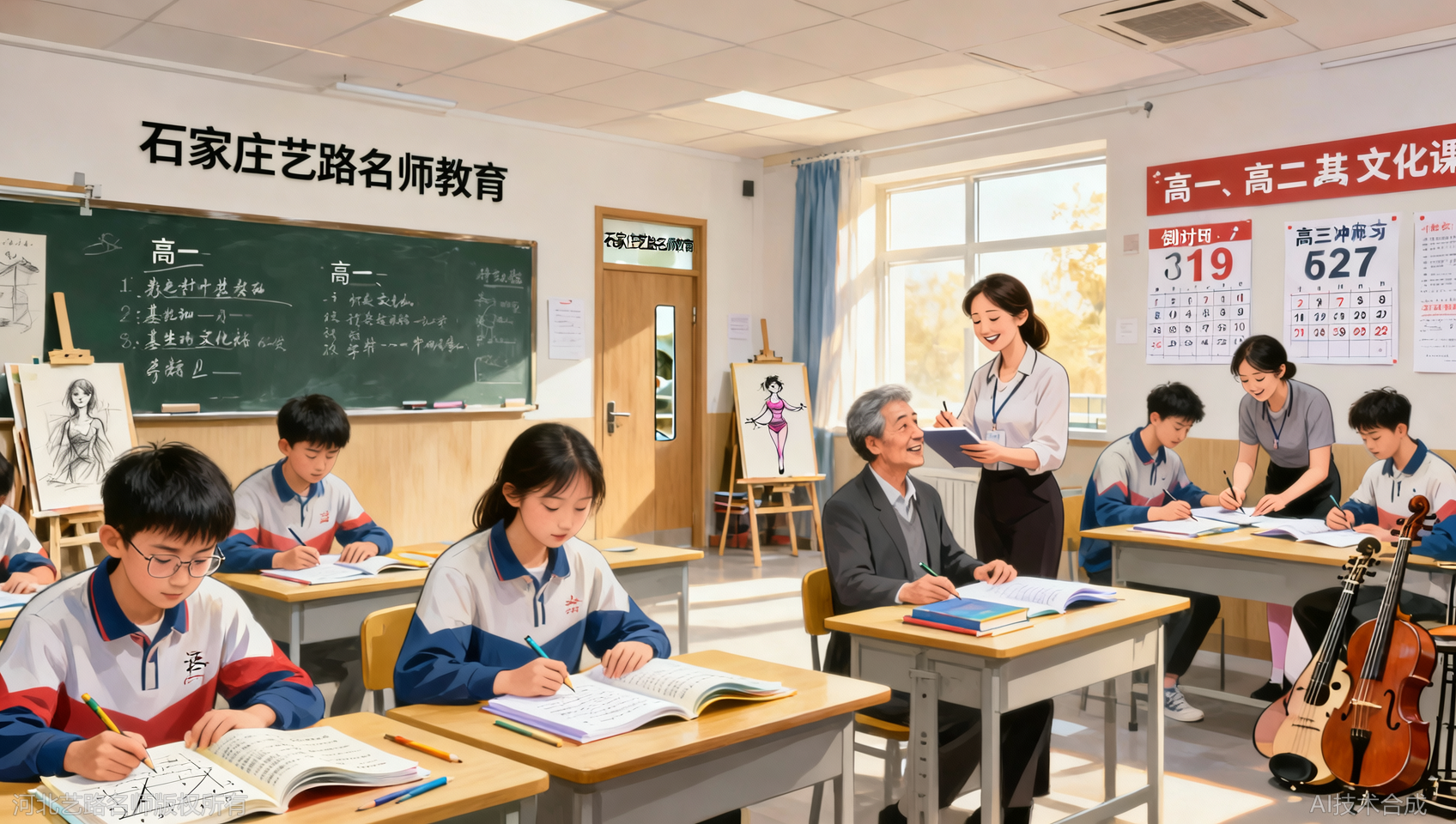 高一高二艺考生注意：文化课地基没打好，高三将步步惊心！河北艺路名师教育提醒