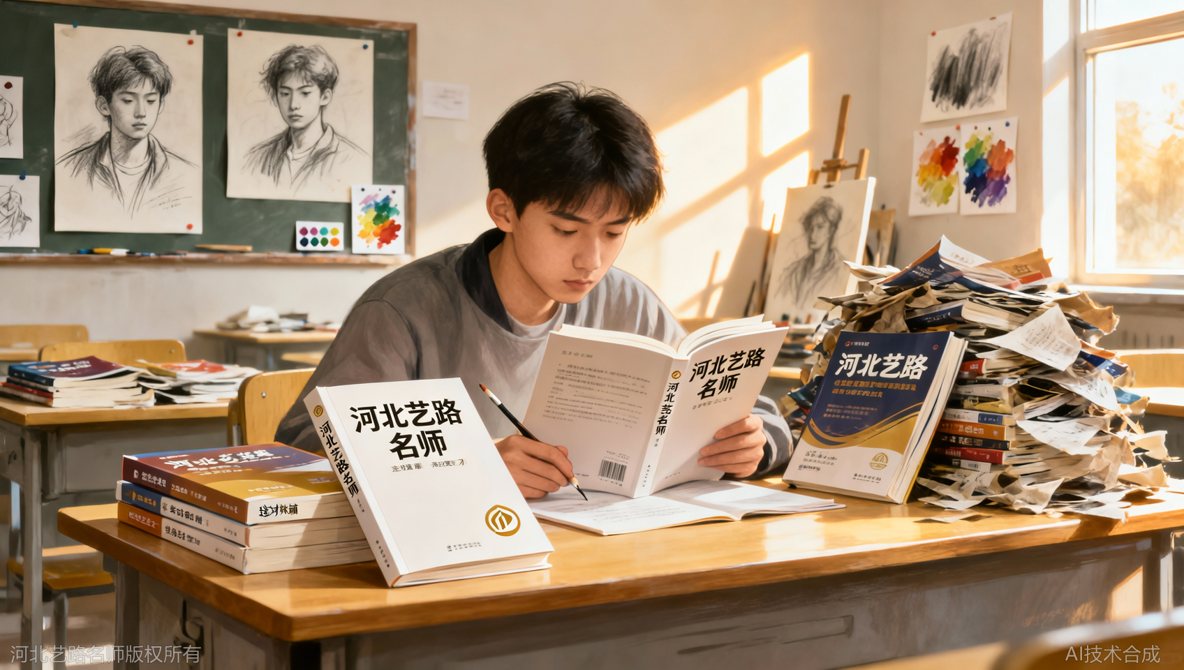 市面教辅资料眼花缭乱，为何艺考生更适合河北艺路名师自主研发的教材？