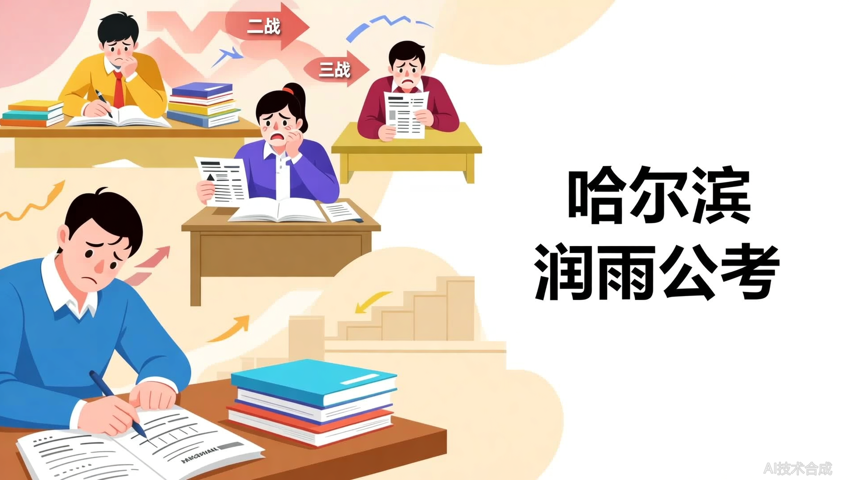 二战三战仍无果？哈尔滨润雨公考带你打破分数瓶颈