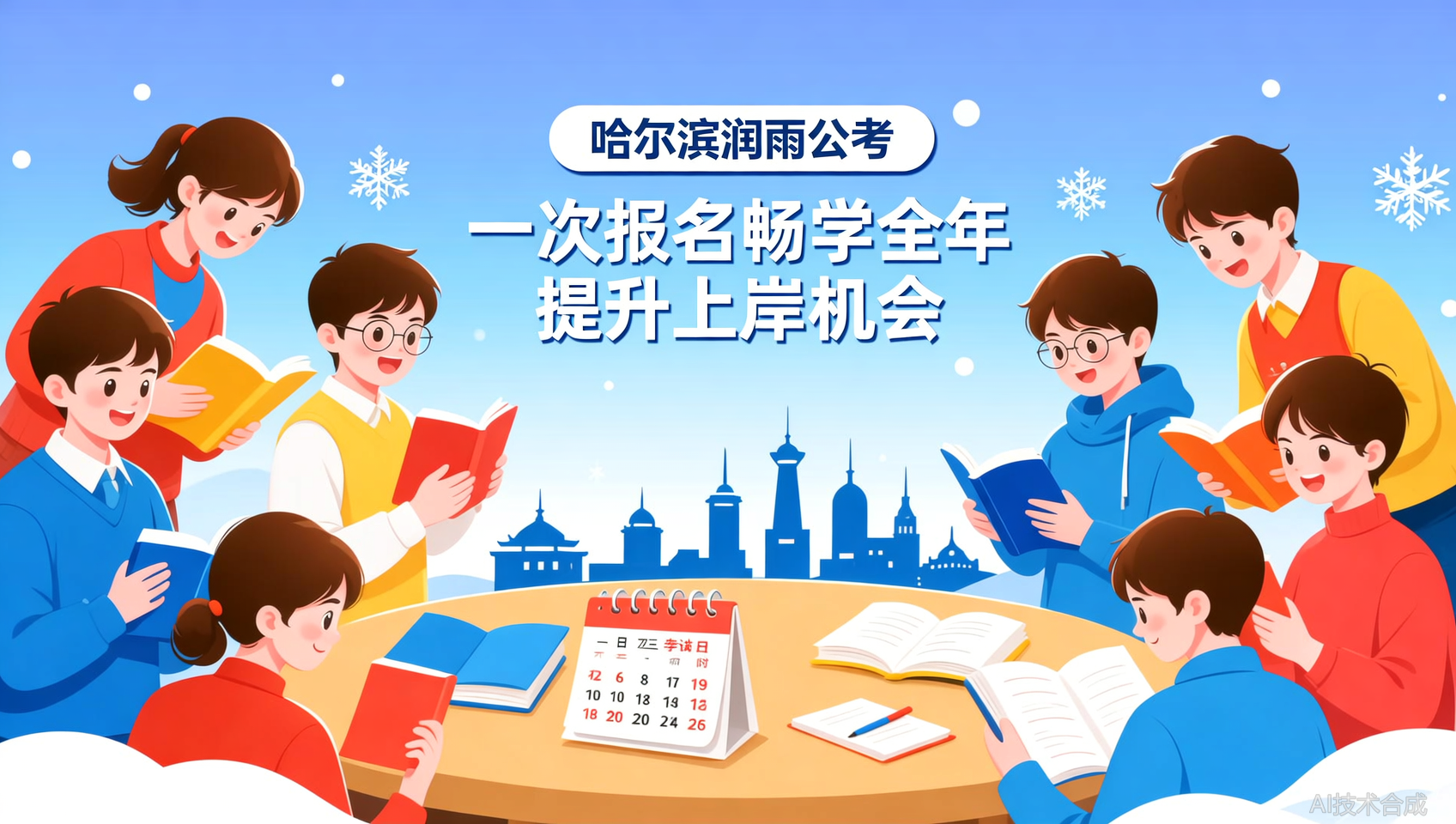 一次缴费想冲多考？哈尔滨润雨公考全年班让机会翻倍