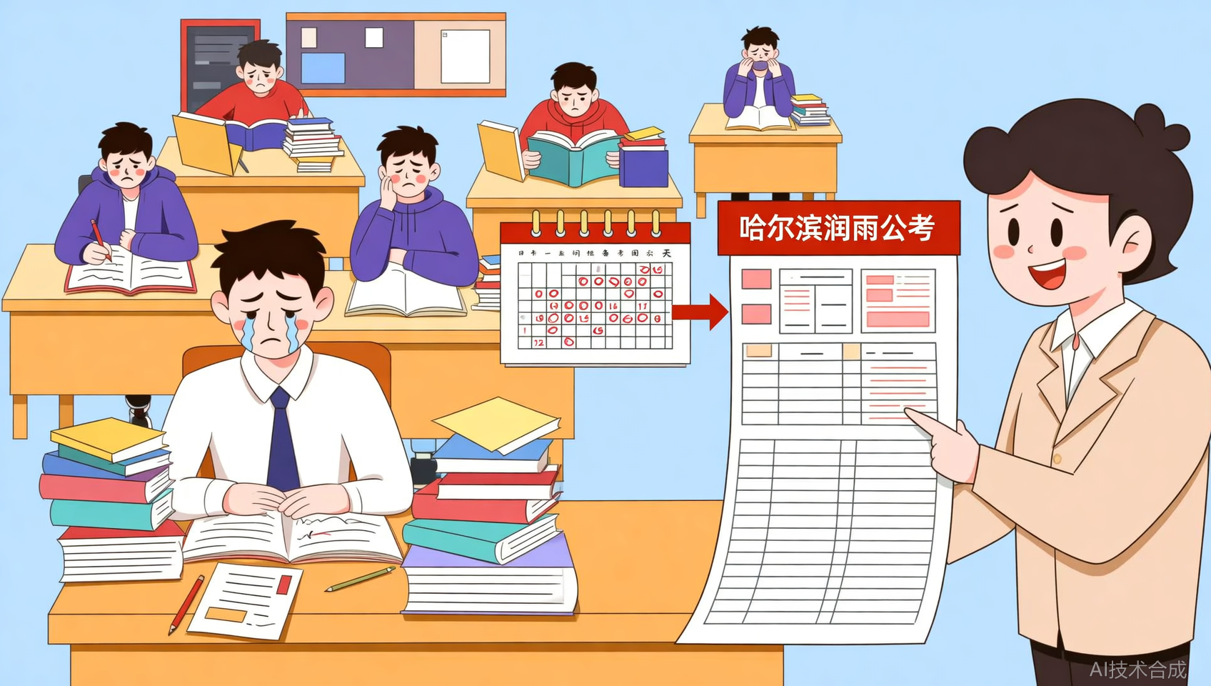 哈尔滨润雨公考调研：80%落榜生败在&ldquo;无规划&rdquo;，而非能力