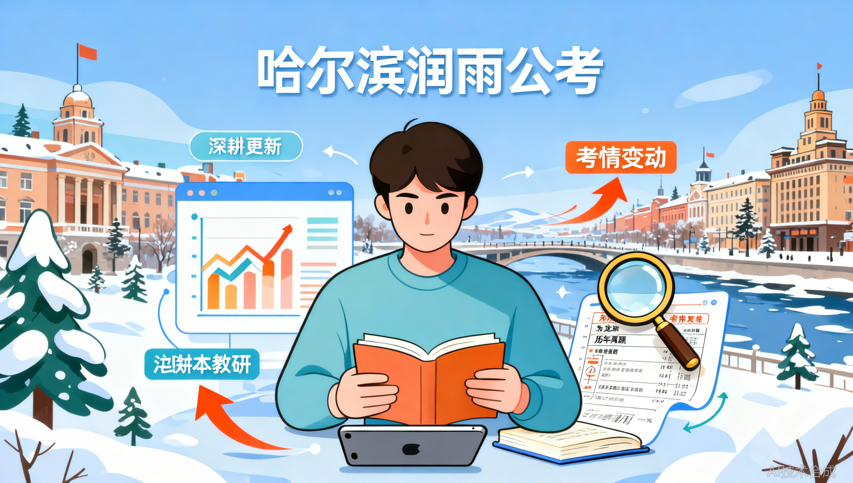 黑龙江本土考情年年变，哈尔滨润雨公考教研组实时追踪