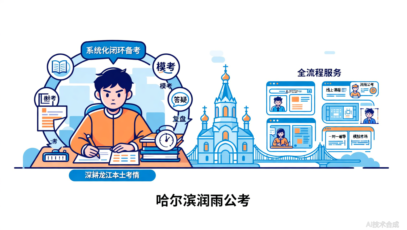 哈尔滨润雨公考：公考不是拼运气，是拼&ldquo;系统化闭环&rdquo;