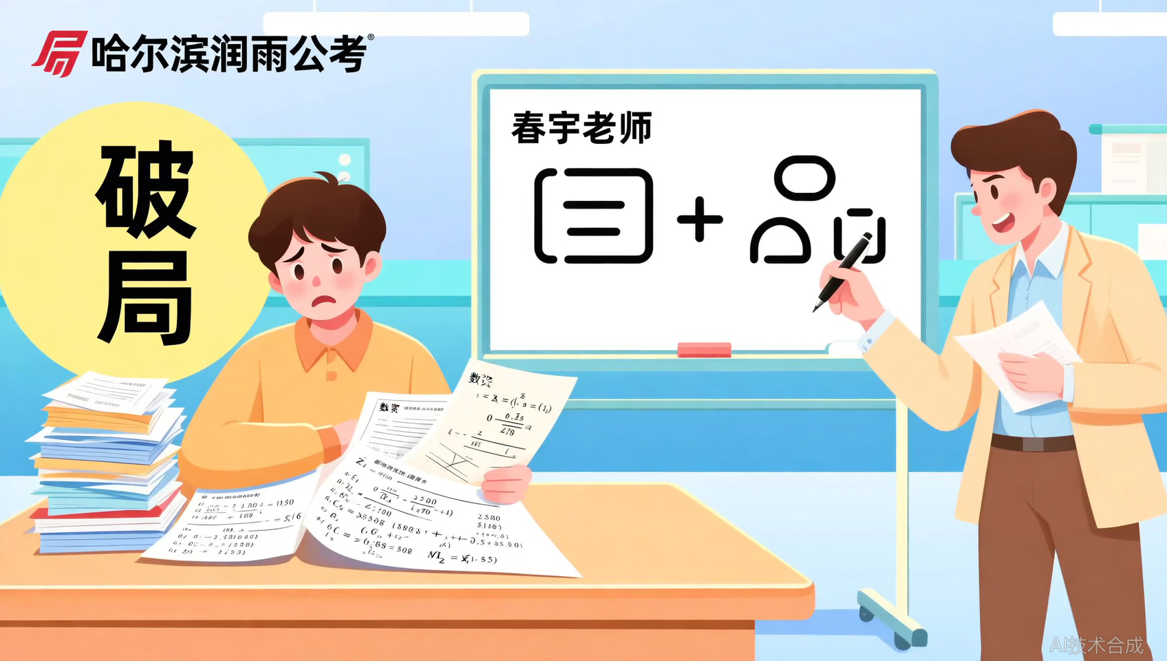 数资解题难？哈尔滨润雨公考春宇老师&ldquo;十秒获思路&rdquo;引关注