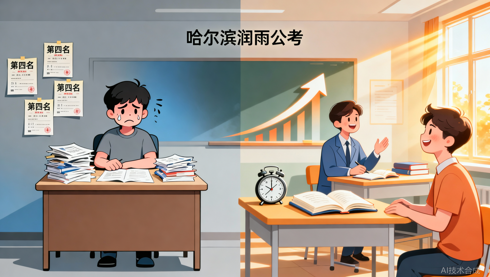 感谢哈尔滨润雨公考让我摆脱&ldquo;万年第四名&rdquo;的魔咒