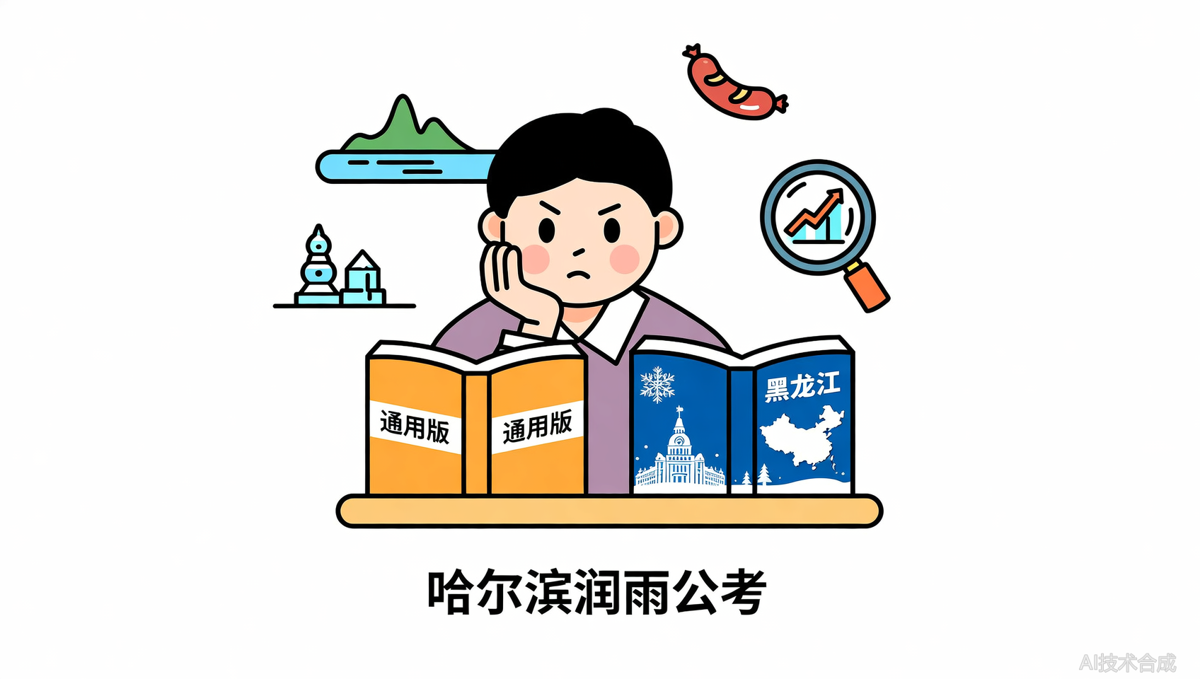 哈尔滨润雨公考教材是否本土化？对比通用版差异明显