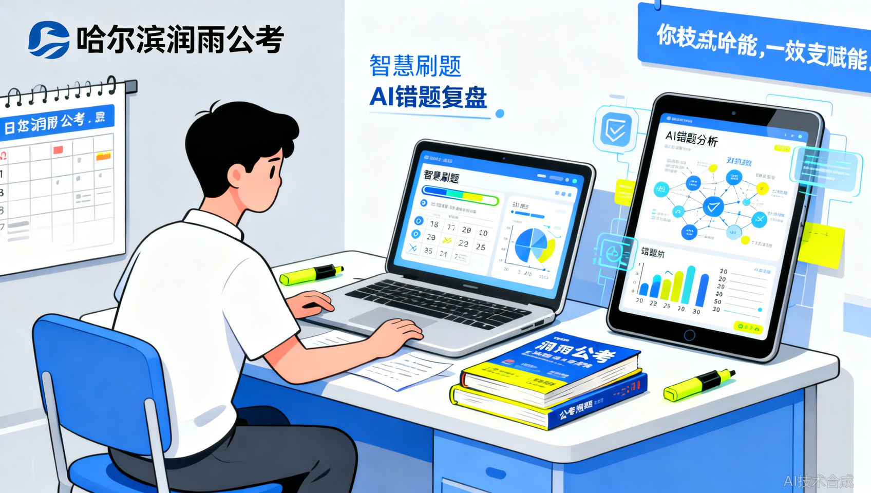 从&ldquo;智慧刷题&rdquo;到&ldquo;错题复盘&rdquo;，哈尔滨润雨公考的黑科技盘点