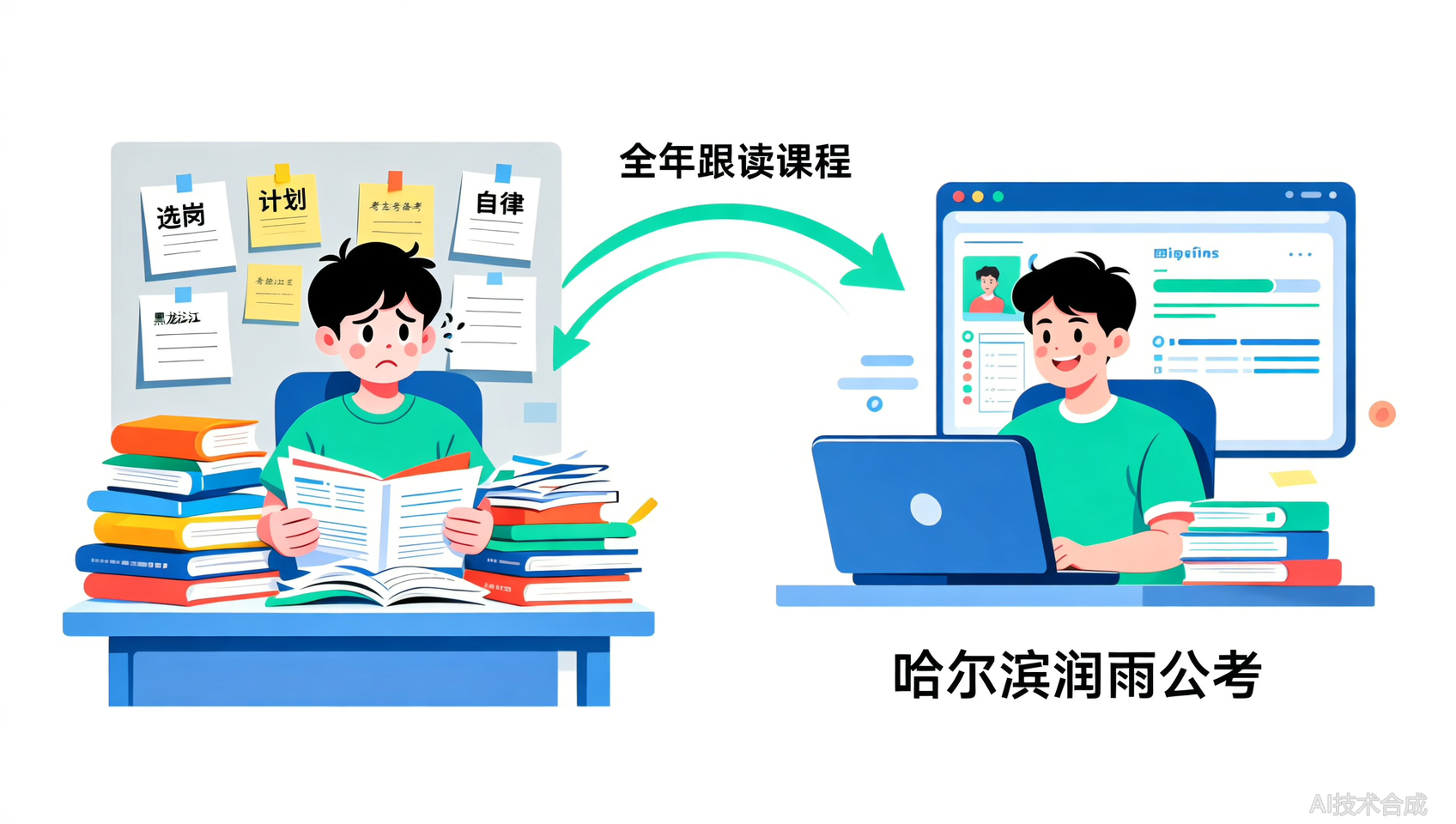 哈尔滨润雨公考：从&ldquo;试试看&rdquo;到&ldquo;必须上&rdquo;，只需一次全年跟读