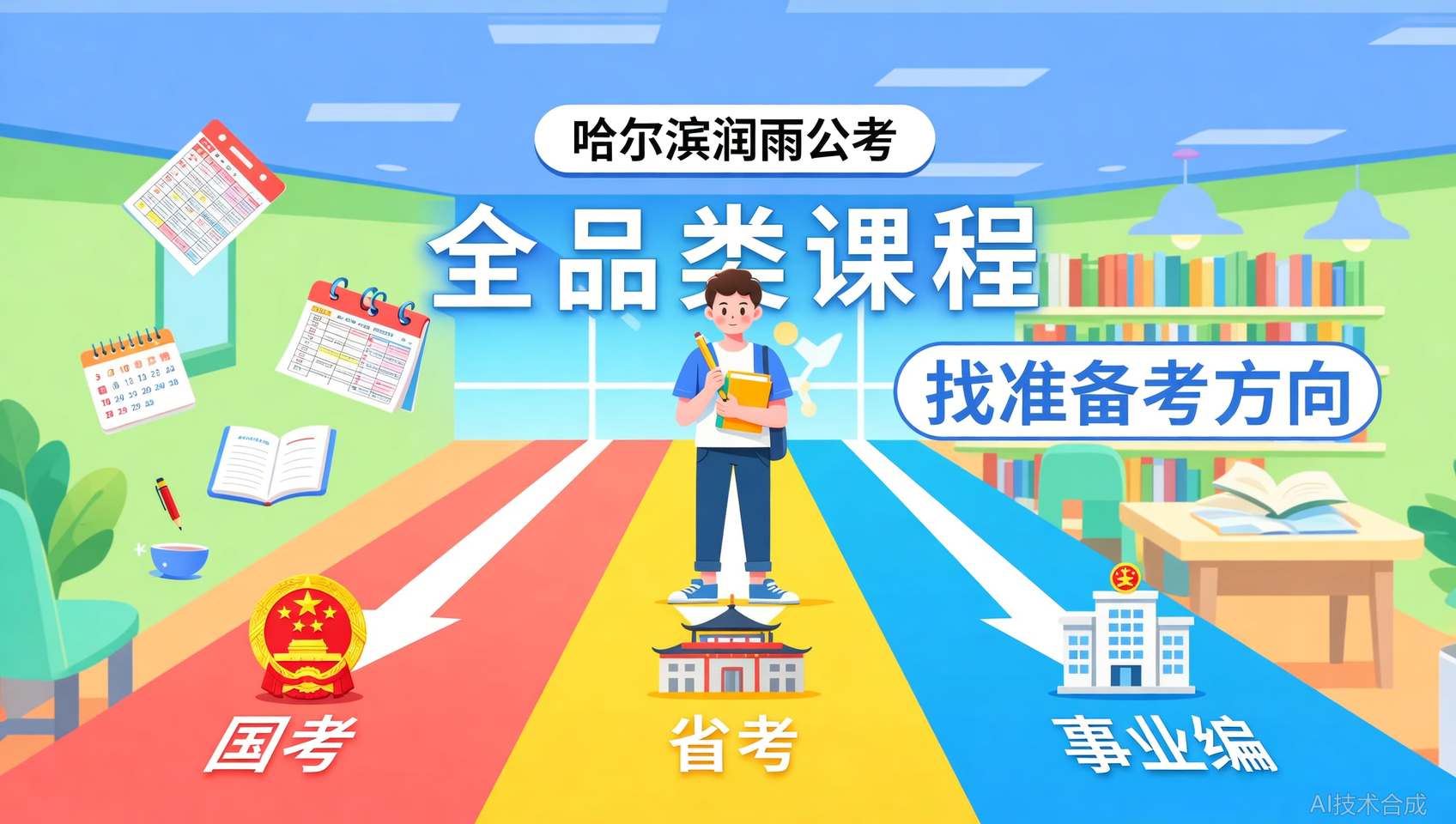 国考、省考、事业编全涵盖&mdash;&mdash;哈尔滨润雨公考课程体系全览