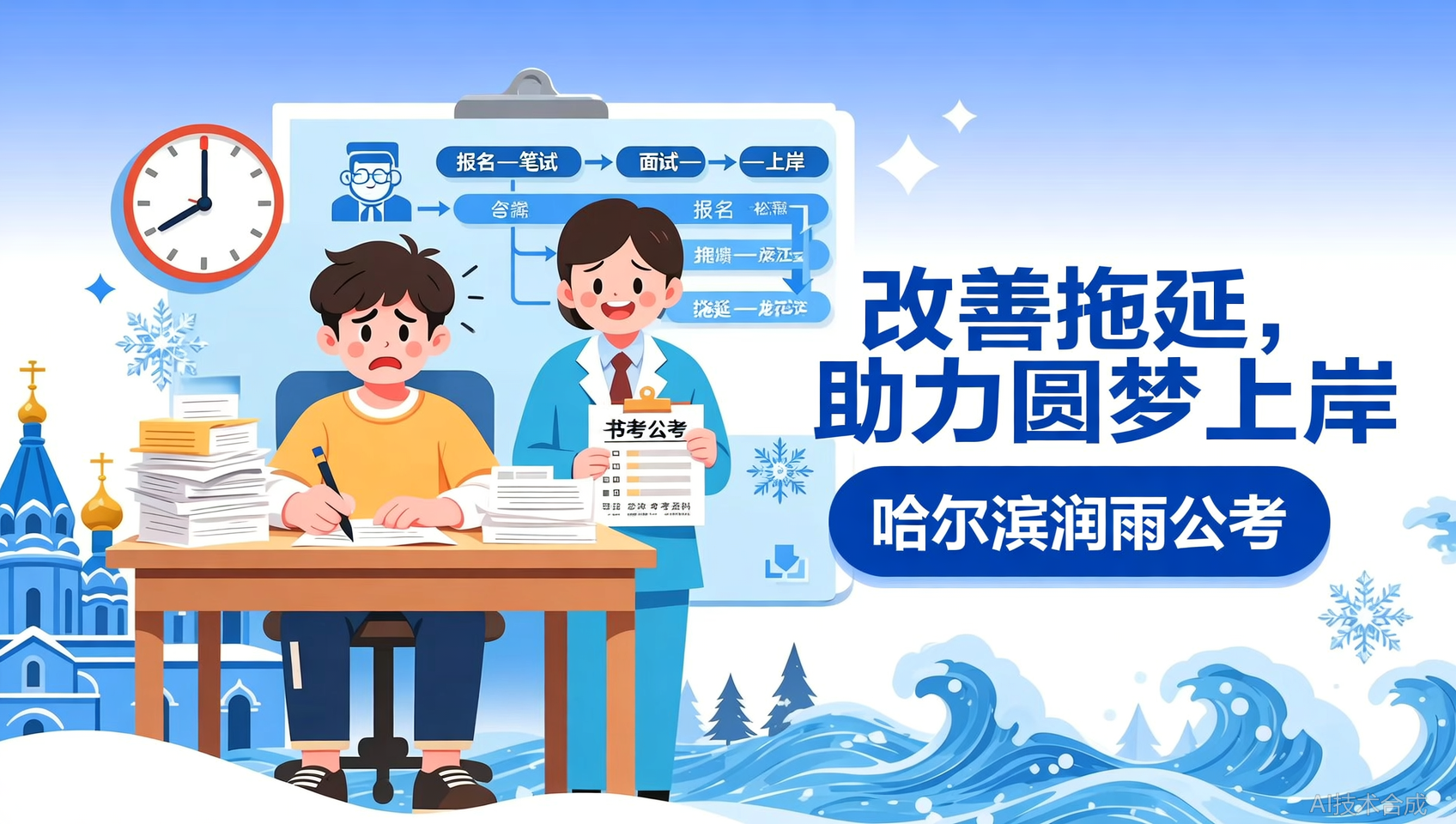 哈尔滨润雨公考提醒：2027公考备战，你的&ldquo;备考拖延症&rdquo;该改了