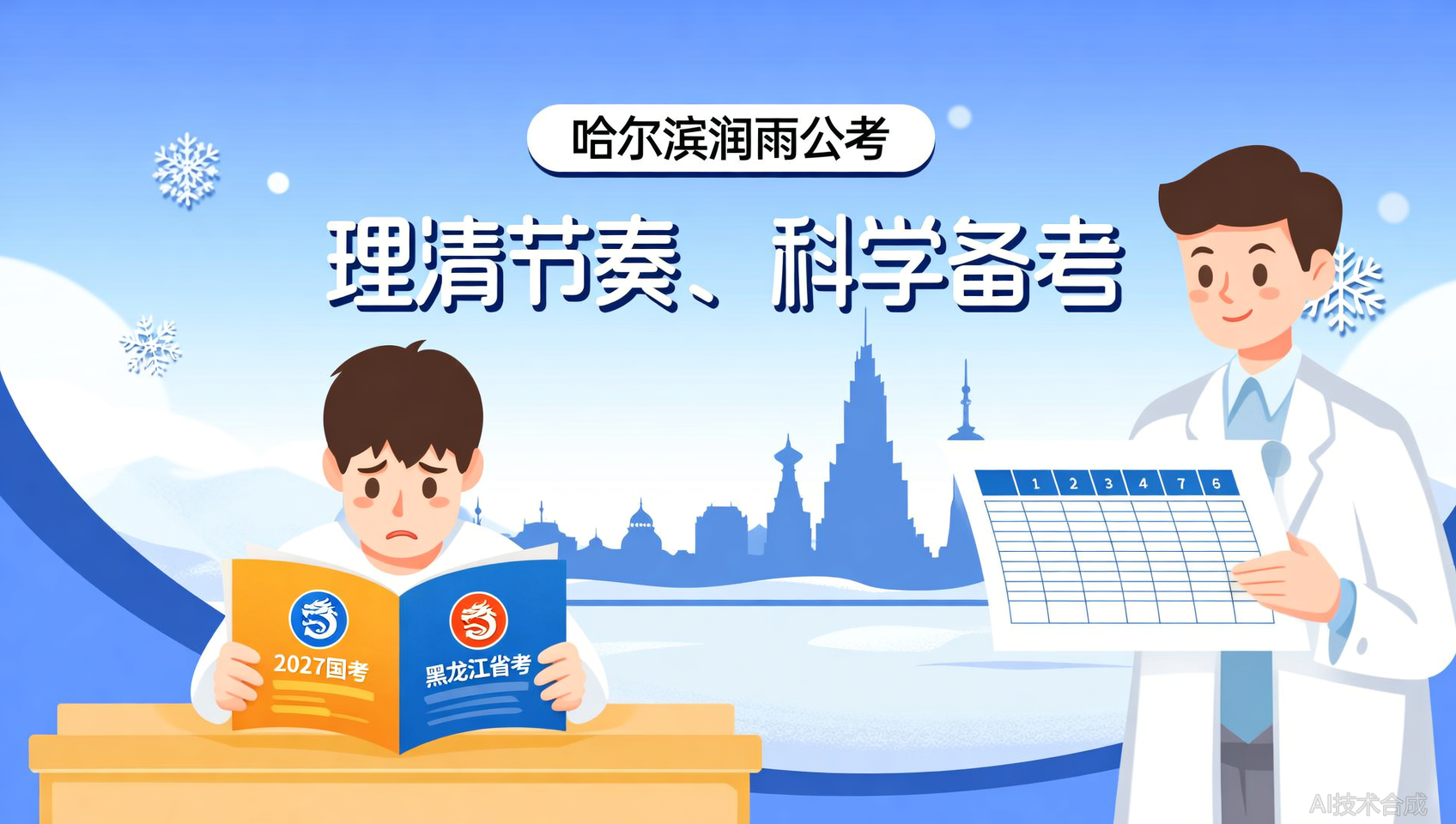 2027国考+省考双线作战，哈尔滨润雨公考帮你理清时间轴