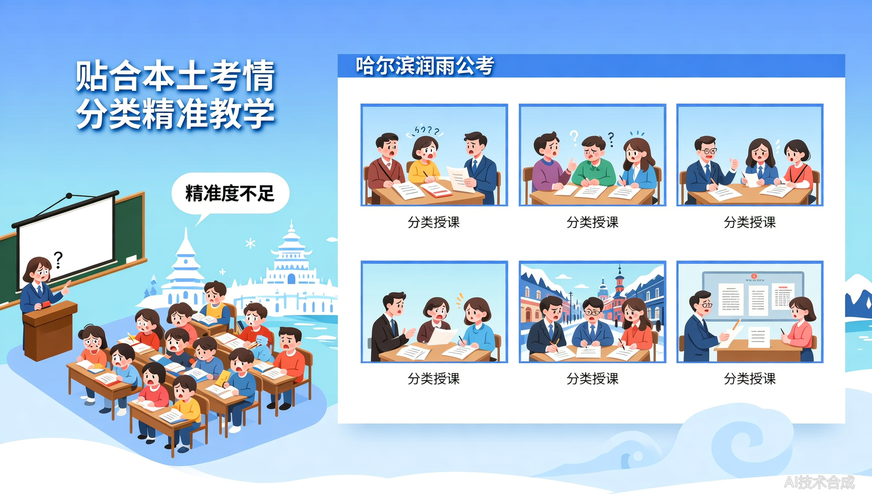哈尔滨润雨公考事业单位分类授课（5类），比统考更精准