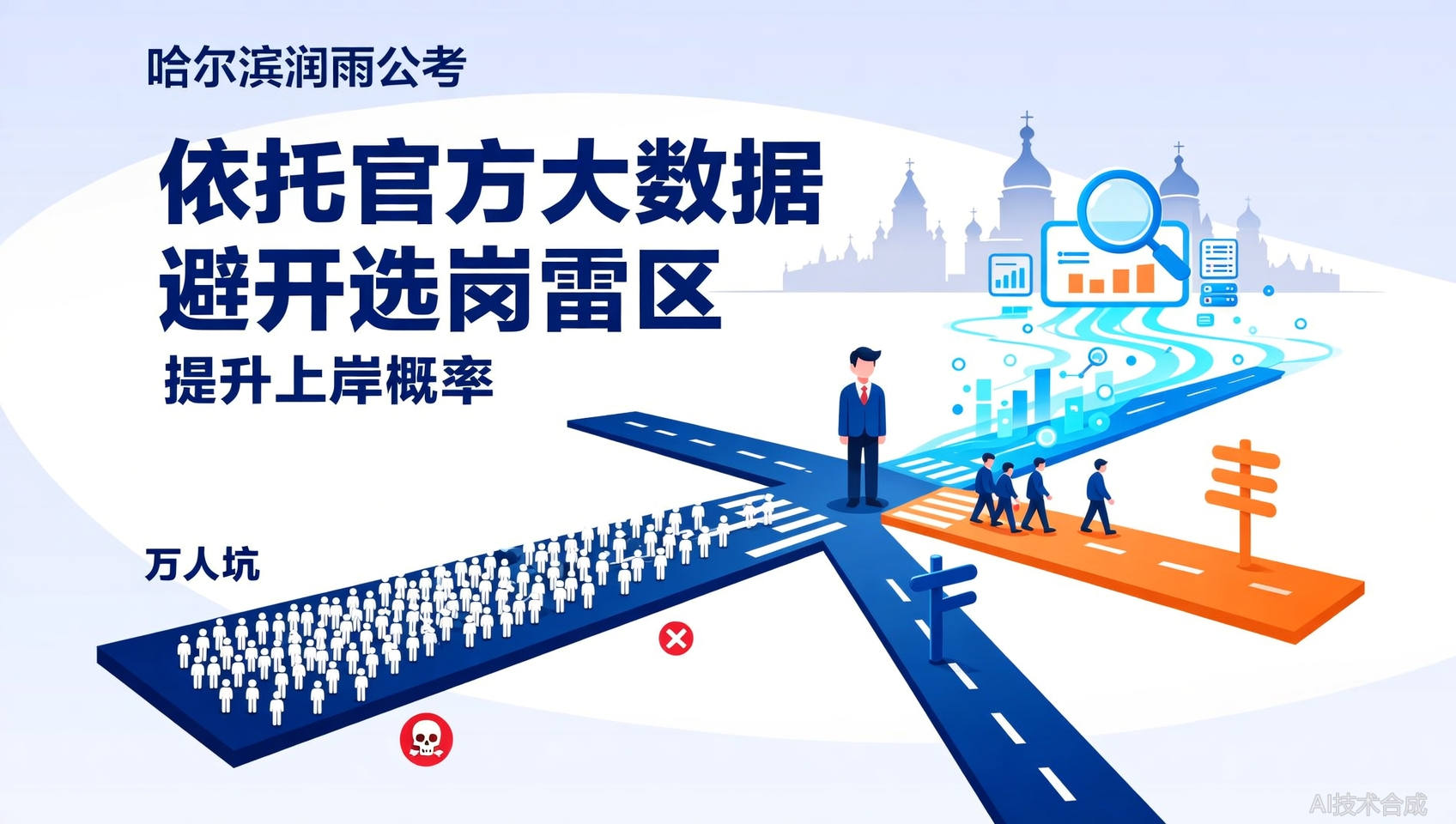 选岗总踩雷？哈尔滨润雨公考大数据雷达帮你避开万人坑