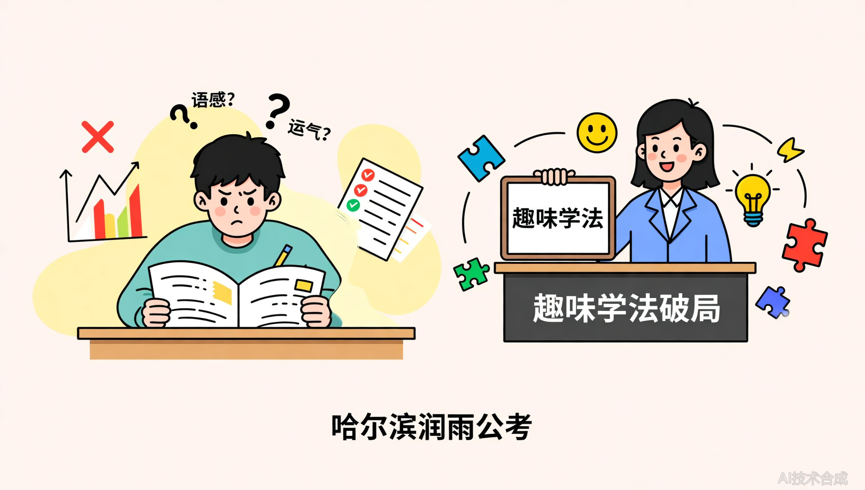 言语理解靠语感？哈尔滨润雨公考久玉老师独创趣味学法