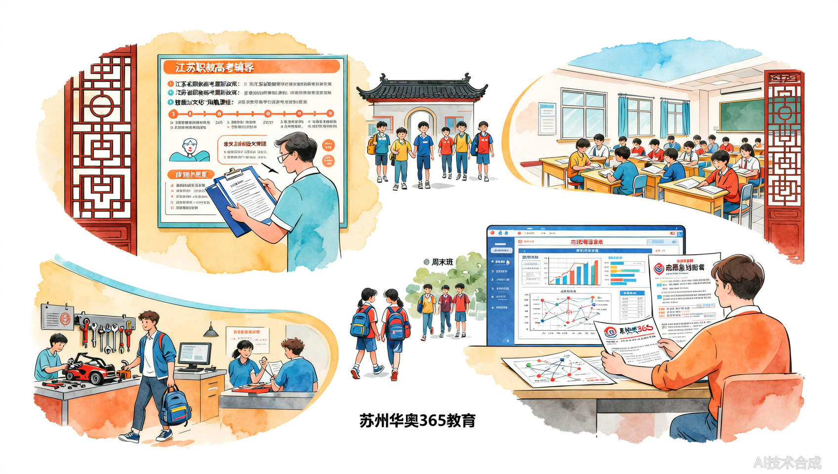 江苏职教高考培训机构哪家好？华奥三六五教育假期集训与周末班型