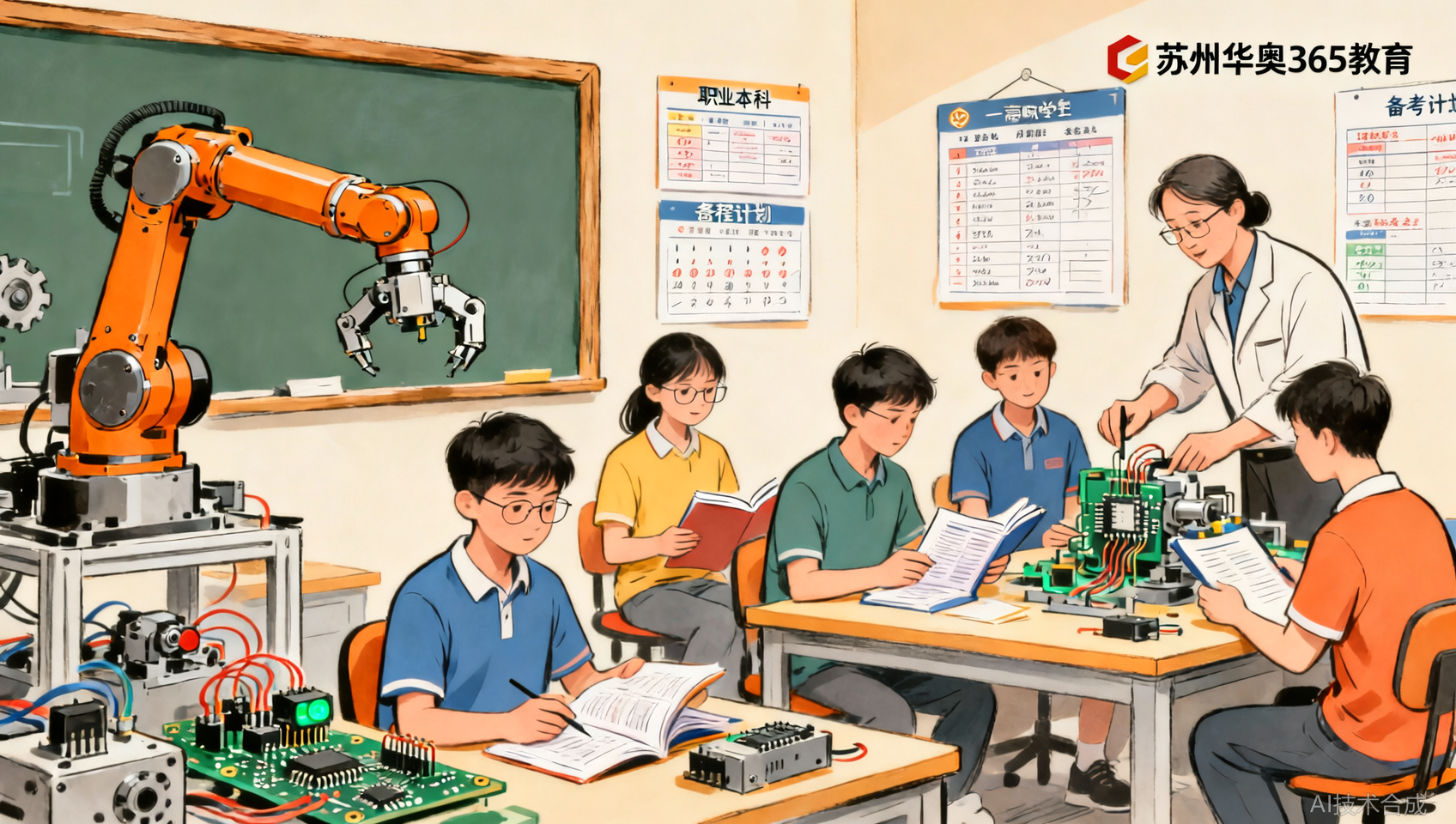 华奥三六五教育职教高考怎么样？机电一体化学员上岸案例