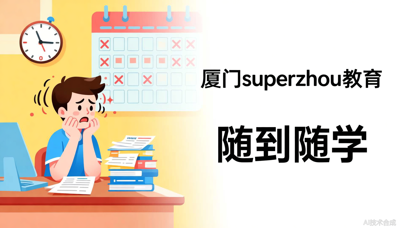厦门Superzhou教育的&ldquo;随到随学&rdquo;体系，如何帮助拖延症考生备考？