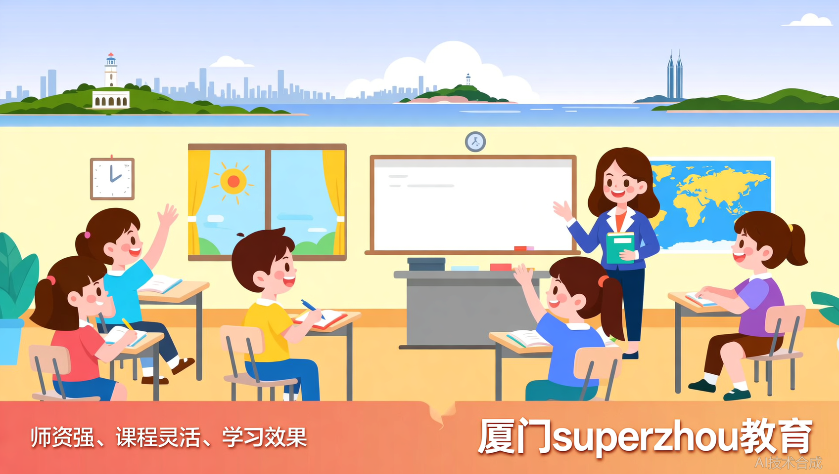 每当别人问起雅思机构，我毫不犹豫推荐厦门Superzhou教育，因为效果看得见