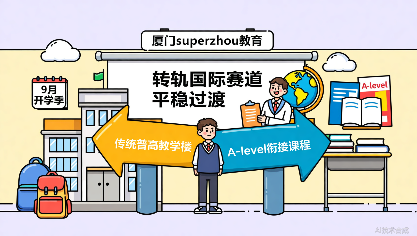 开学季福利！厦门Superzhou教育A-level衔接课程，帮普高生丝滑转轨国际赛道