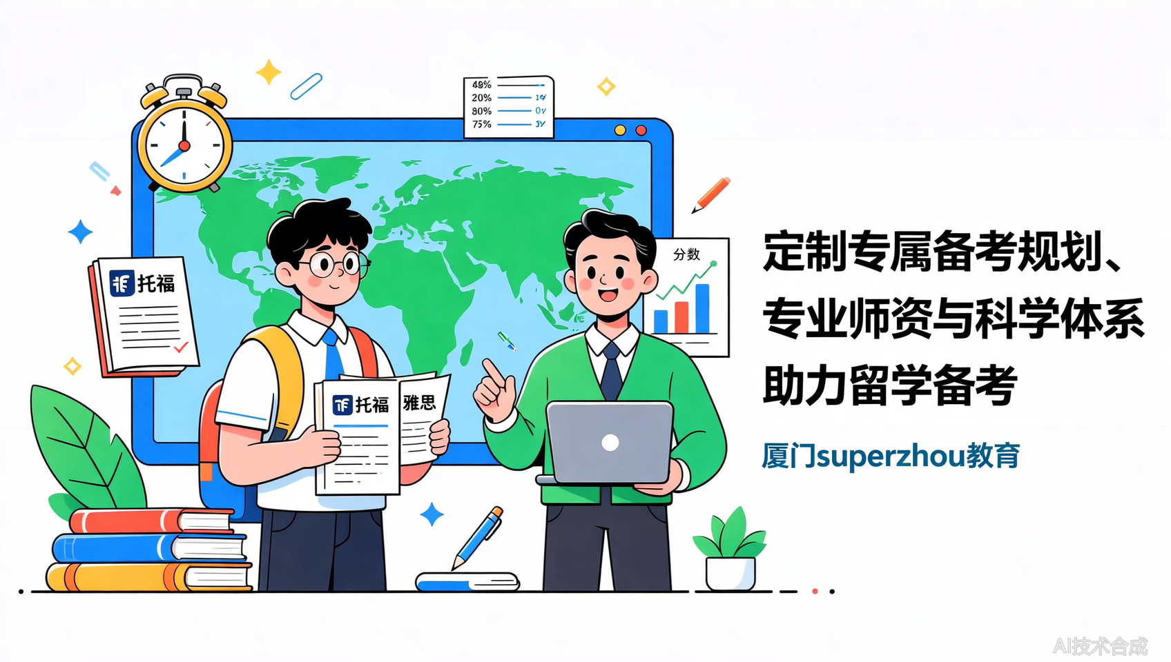 决定出国留学的那一刻，你就该来厦门Superzhou看看托福/雅思的备考规划