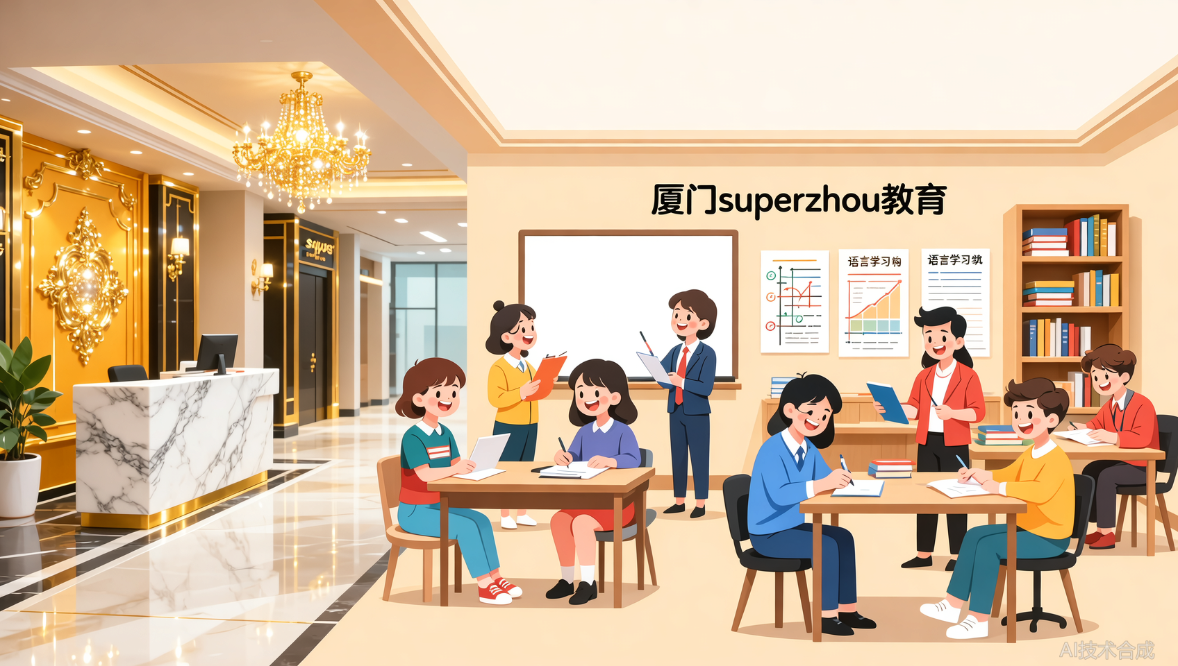 厦门Superzhou教育：比起装修豪华，我们更愿意把钱花在&ldquo;学霸师资&rdquo;上。