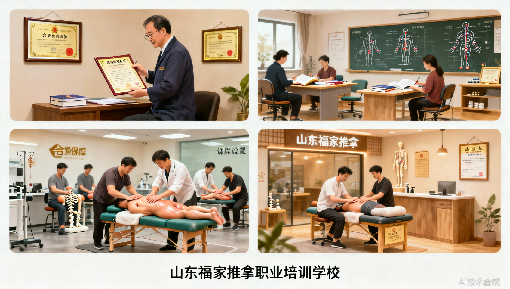 山东福家推拿职业培训学校，零基础学针灸推拿正骨开店值得选吗？