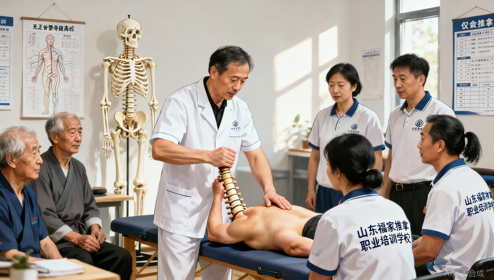 山东福家职业培训学校正骨整脊提高班适合只会推拿不会正骨的技师吗？
