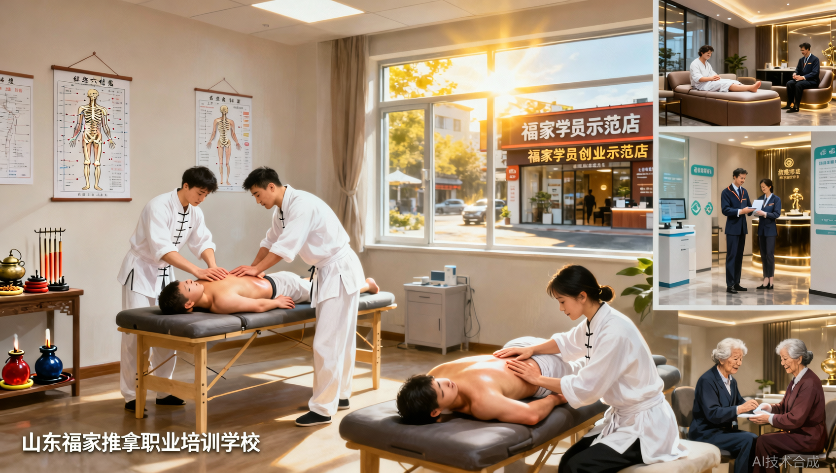 山东福家职业培训学校针灸推拿正骨开店班，学完能干什么？来听听师兄师姐的经历