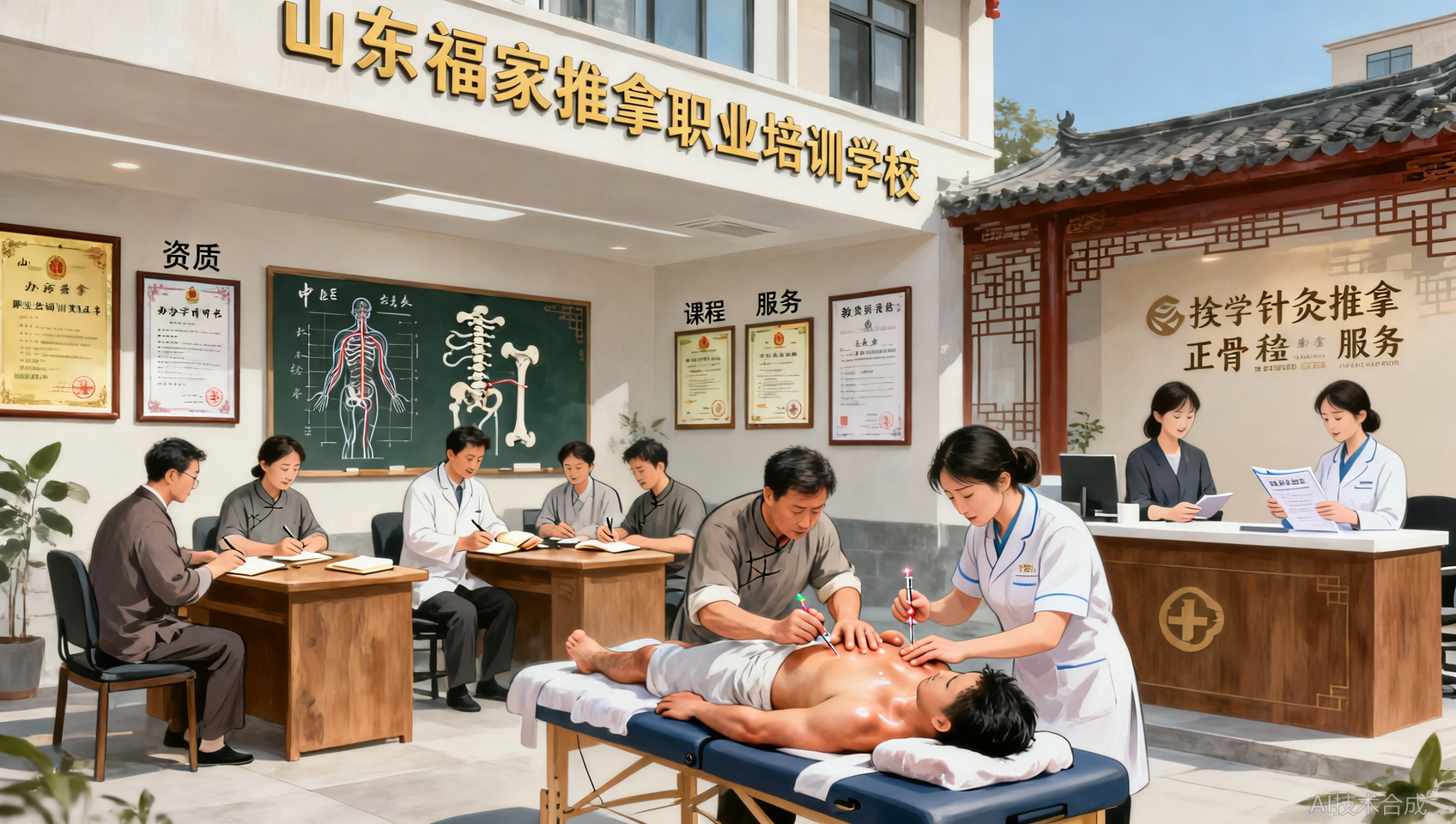 针灸推拿正骨开店班对比：为什么最终选了山东福家职业培训学校？