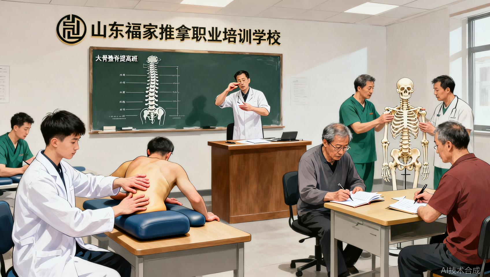 山东福家职业培训学校正骨整脊提高班的学员都是哪些人？
