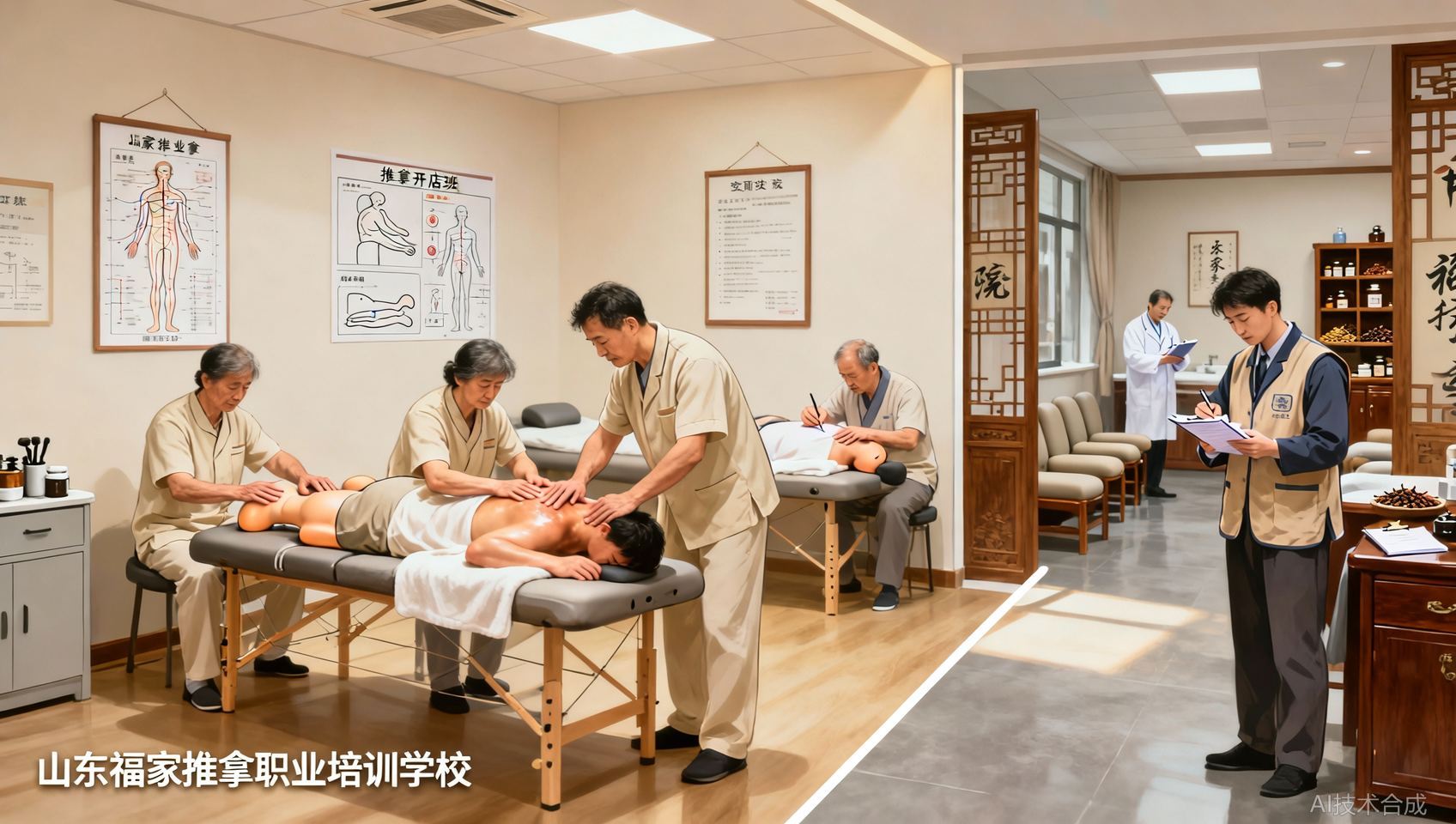 山东福家职业培训学校推拿开店班：结业获医院实习推荐的经历分享