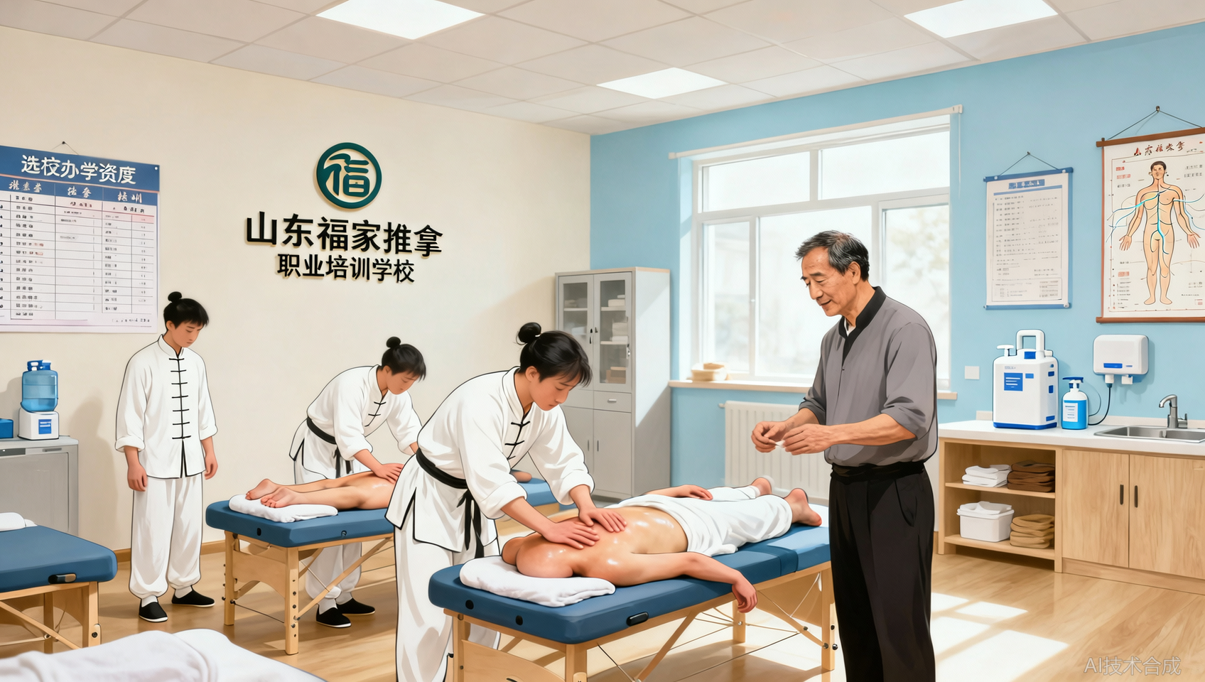山东福家推拿职业培训学校靠谱吗？师资里有那么多医师和博士是不是噱头？