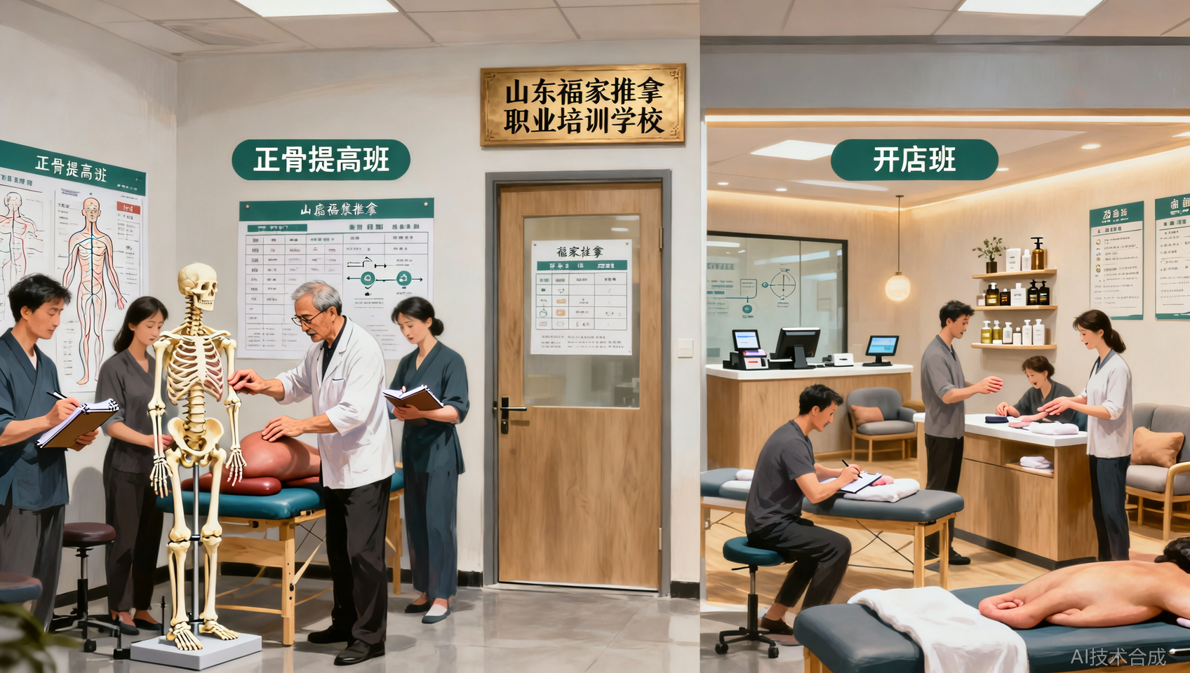 山东福家职业培训学校靠谱吗？正骨提高班的教学质量和开店班一样吗？