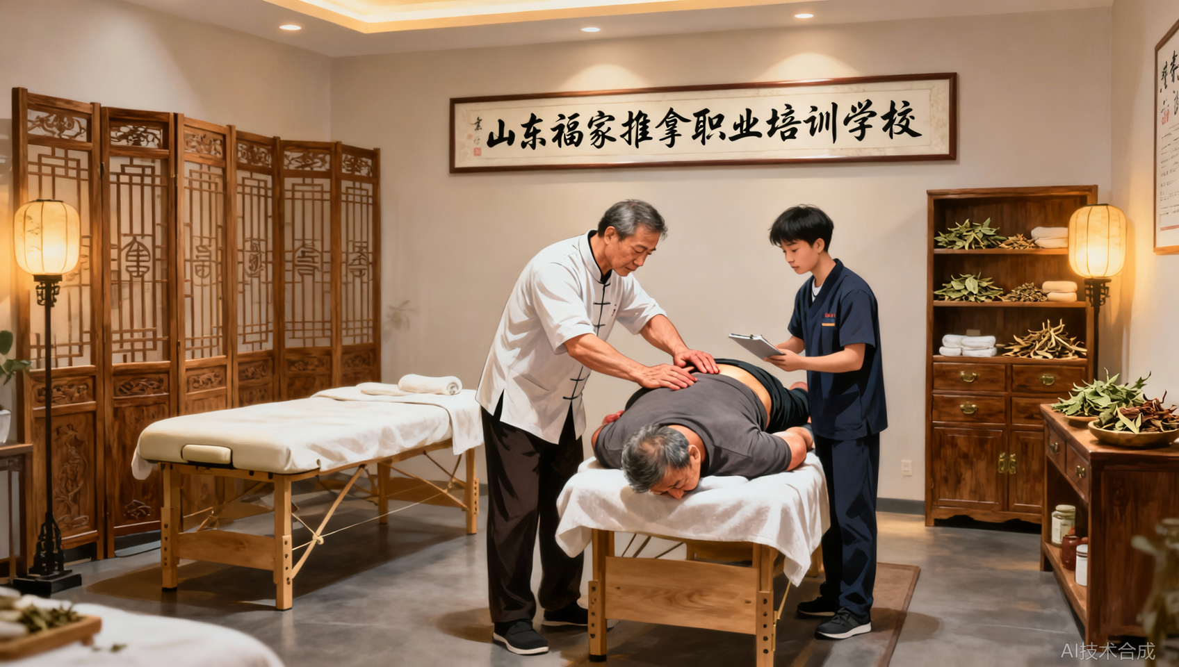山东福家职业培训学校的正骨整脊提高班，学完能给店里增加什么项目？