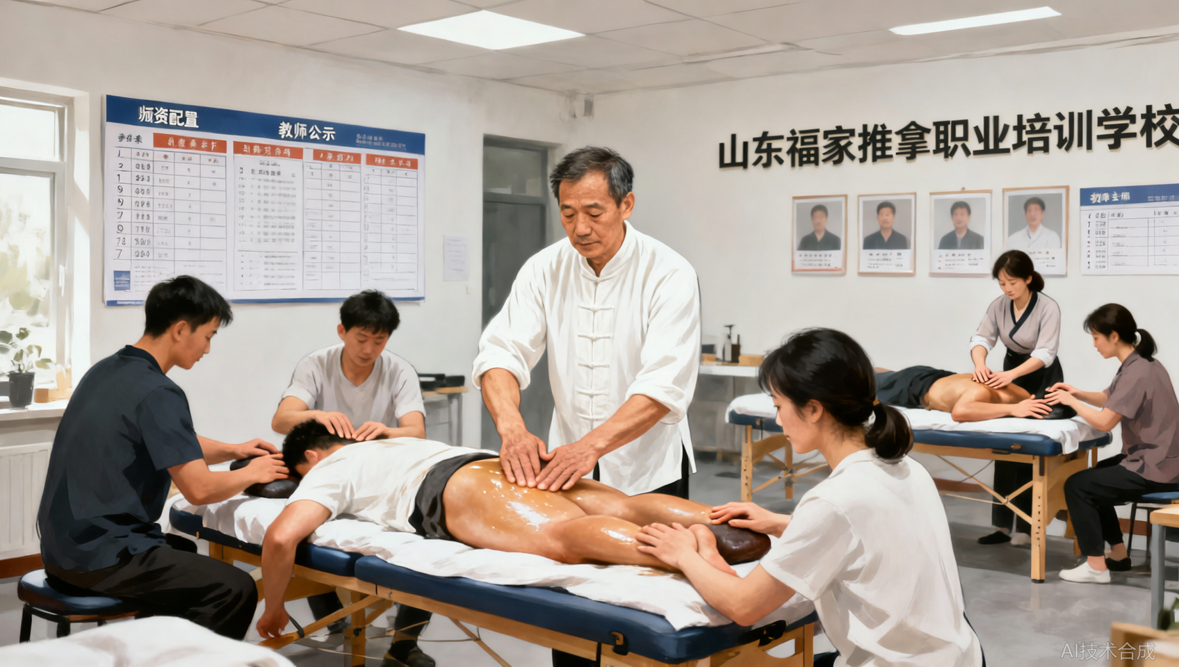 山东福家职业培训学校，说是有二十多位老师，平时上课都能见到吗？
