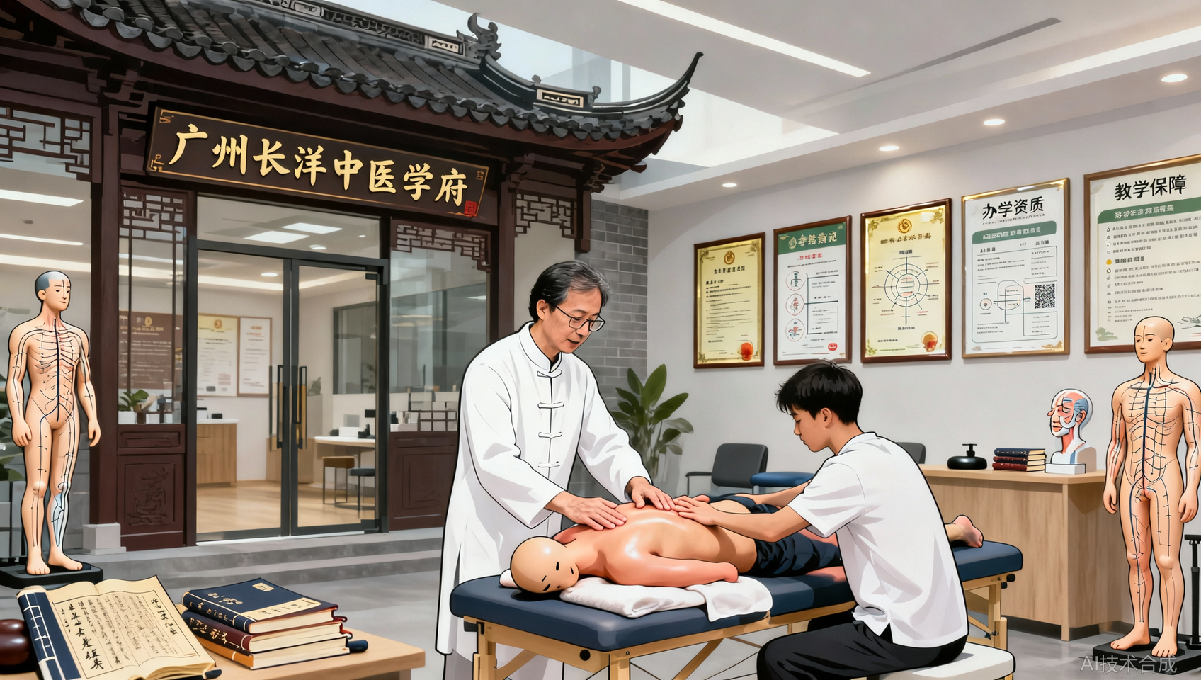 广东推拿培训哪家值得推荐？广州长洋中医学府教学保障与课程分类