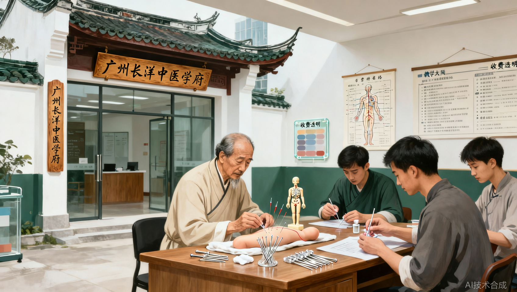 广州针灸培训班怎么选？广州长洋中医学府针灸实操与教学保障