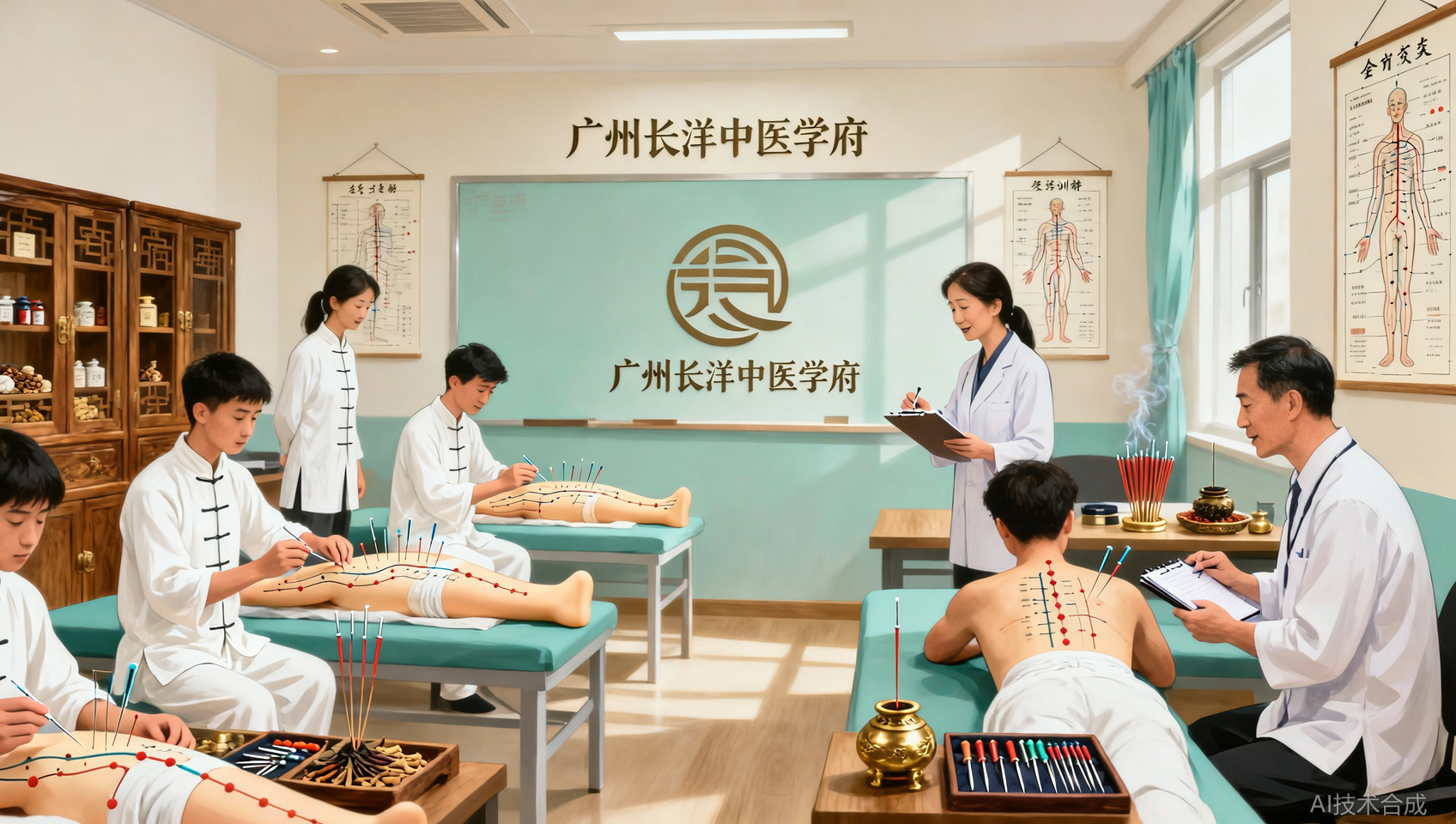 针灸培训学校对比参考：广州长洋中医学府全日制教学与复训政策