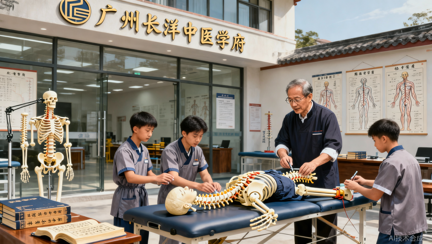 广州正骨培训怎么选？广州长洋中医学府整脊课程与实操场地详解